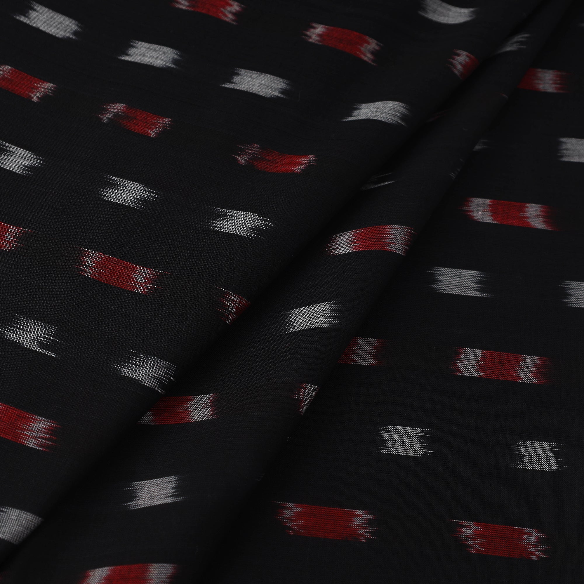 ASHOKA ASSEMBLE - CELEBRATING CRAFTS OF ODISHA Black - Handloom Cotton Sambalpuri Ikat Fabric 01 - view 2