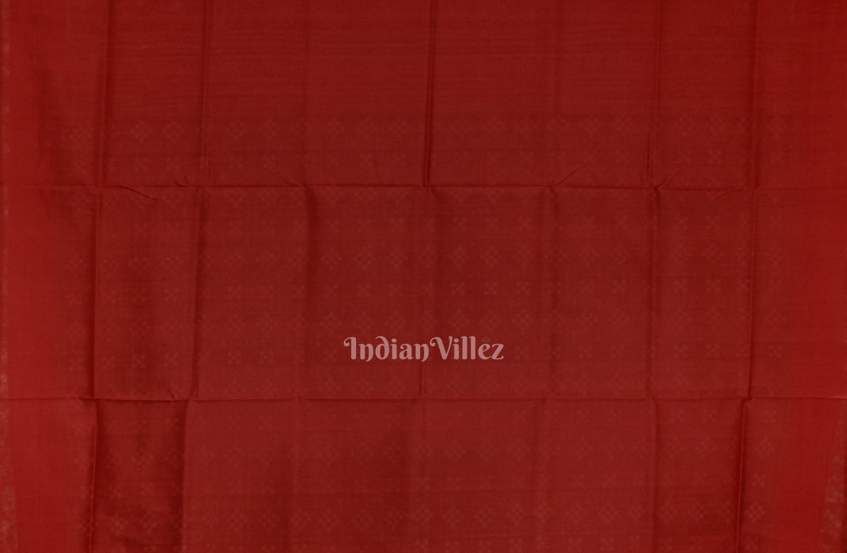 IndianVillèz Green Red Pasapali Theme Sambalpuri Silk Saree - view 5