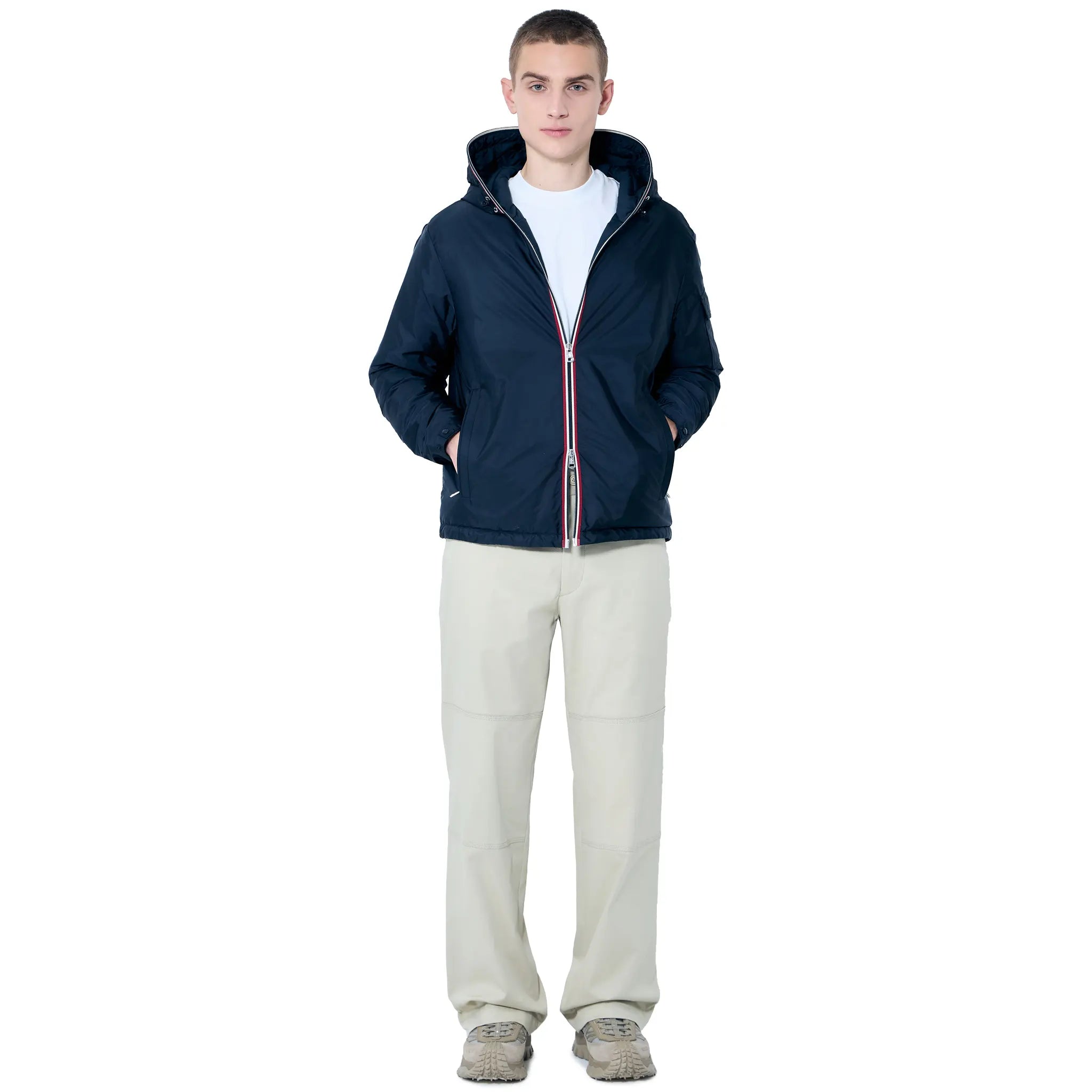 Moncler Evettes Navy Puffer Jacket - view 6