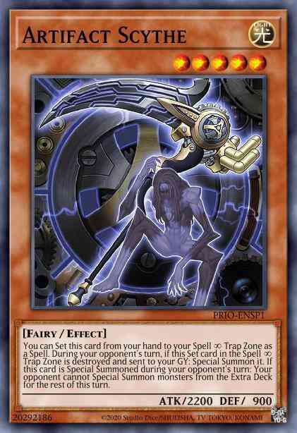 Yu-Gi-Oh! Artifact Scythe - PRIO-EN000 - Super Rare - Unlimited
