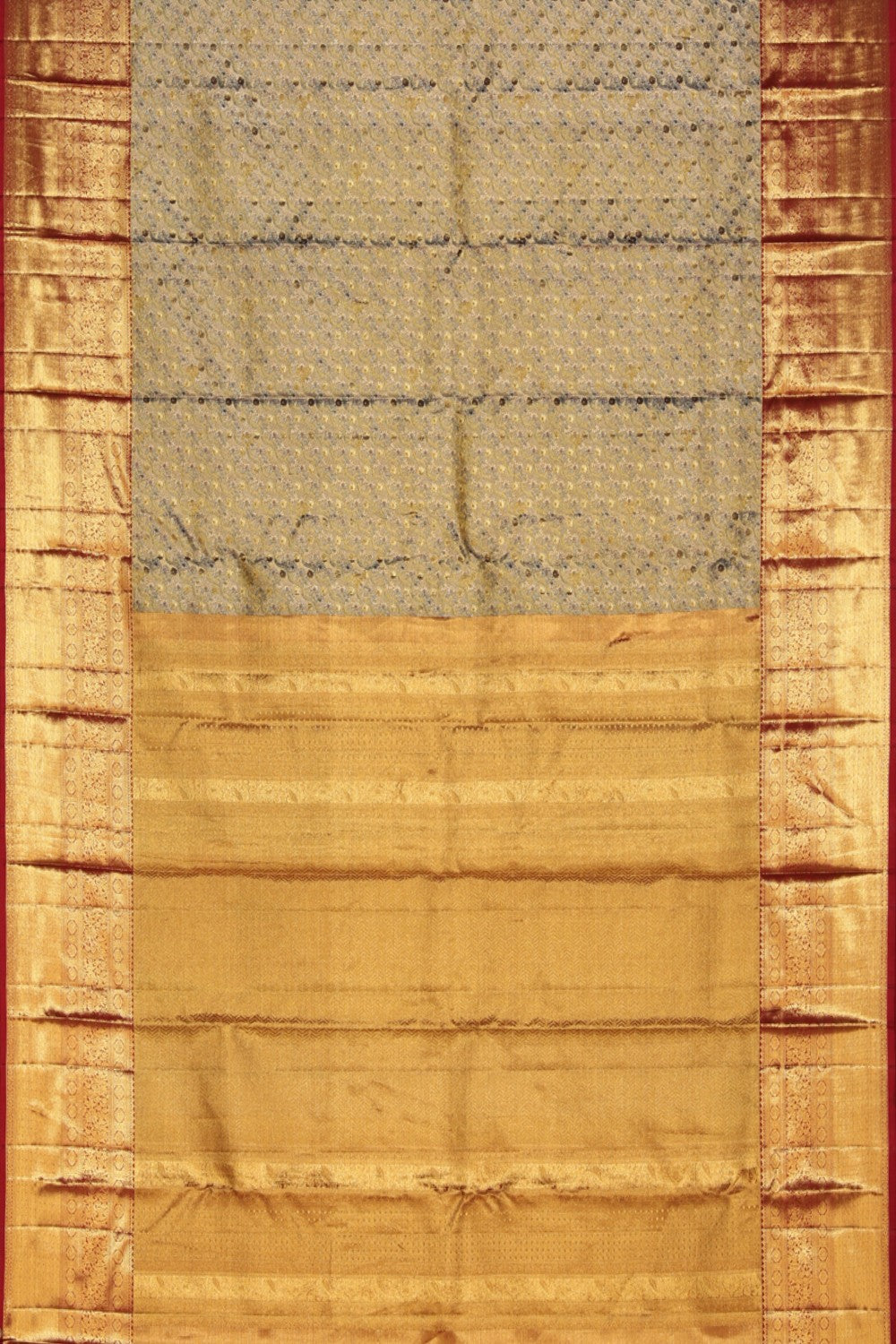 Kalanjali Kanchipattu Brocade Gold Saree – Women's - view 3