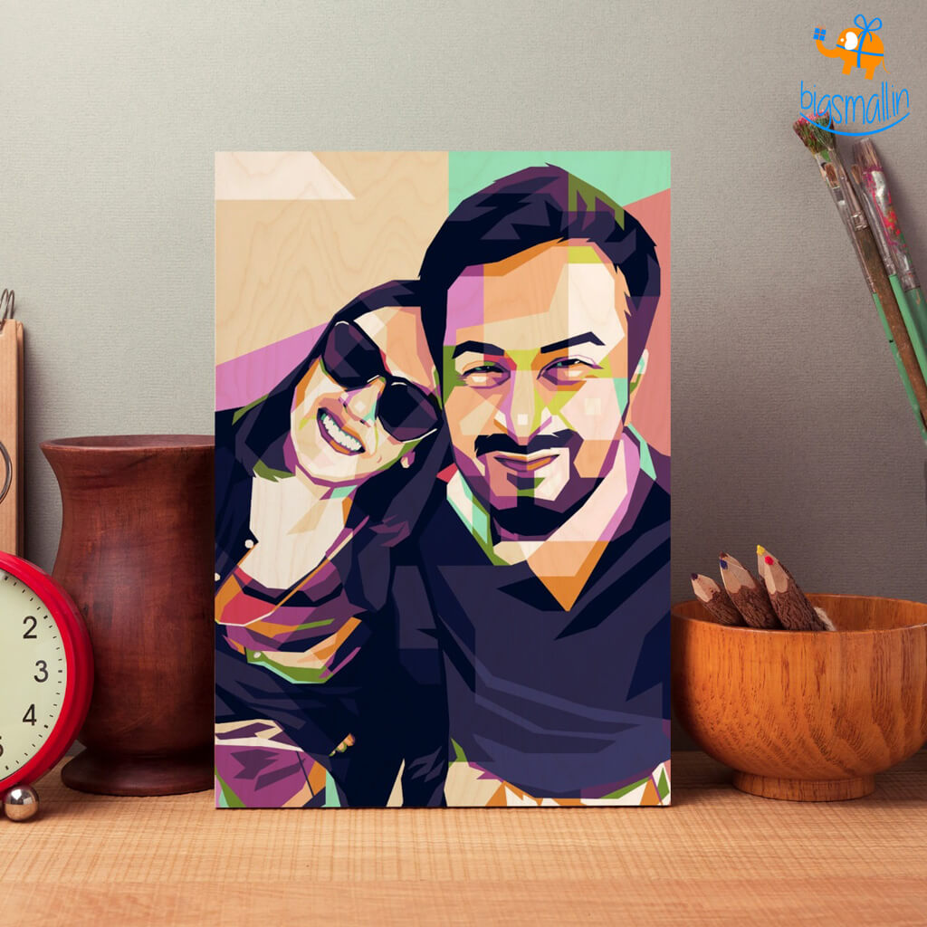Chitra Chaya Personalized Pop Art Wooden Frame - view 6