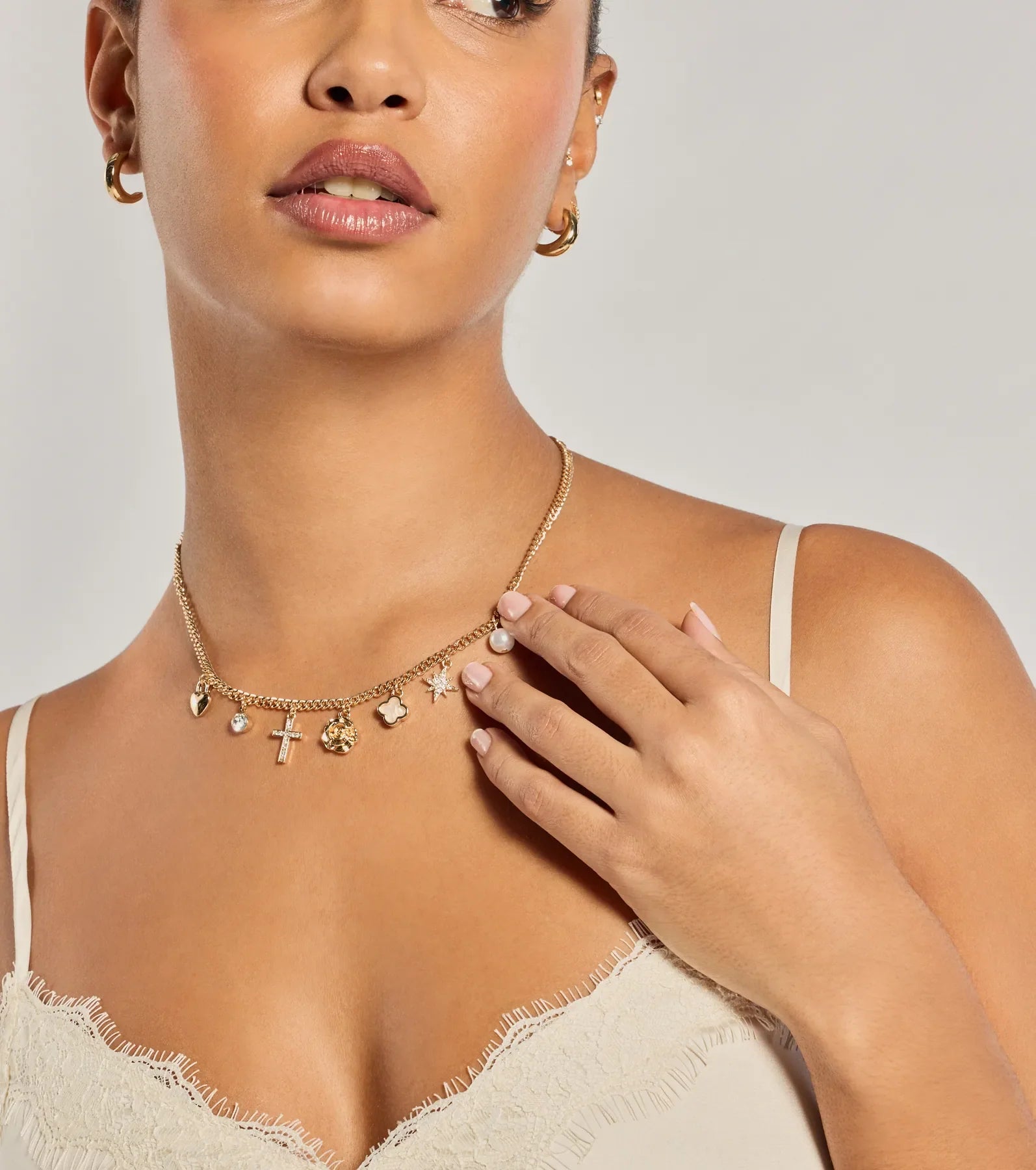 Windsor Touch Of Chic Charm Pendant Necklace – GOLD - view 3