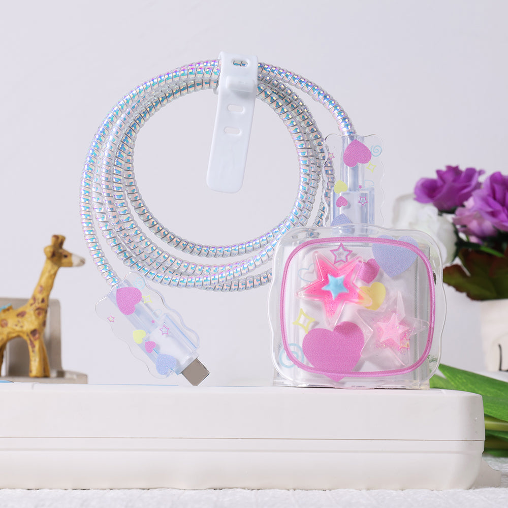 Peeperly Galaxy Glow Star Charger Protector Kit