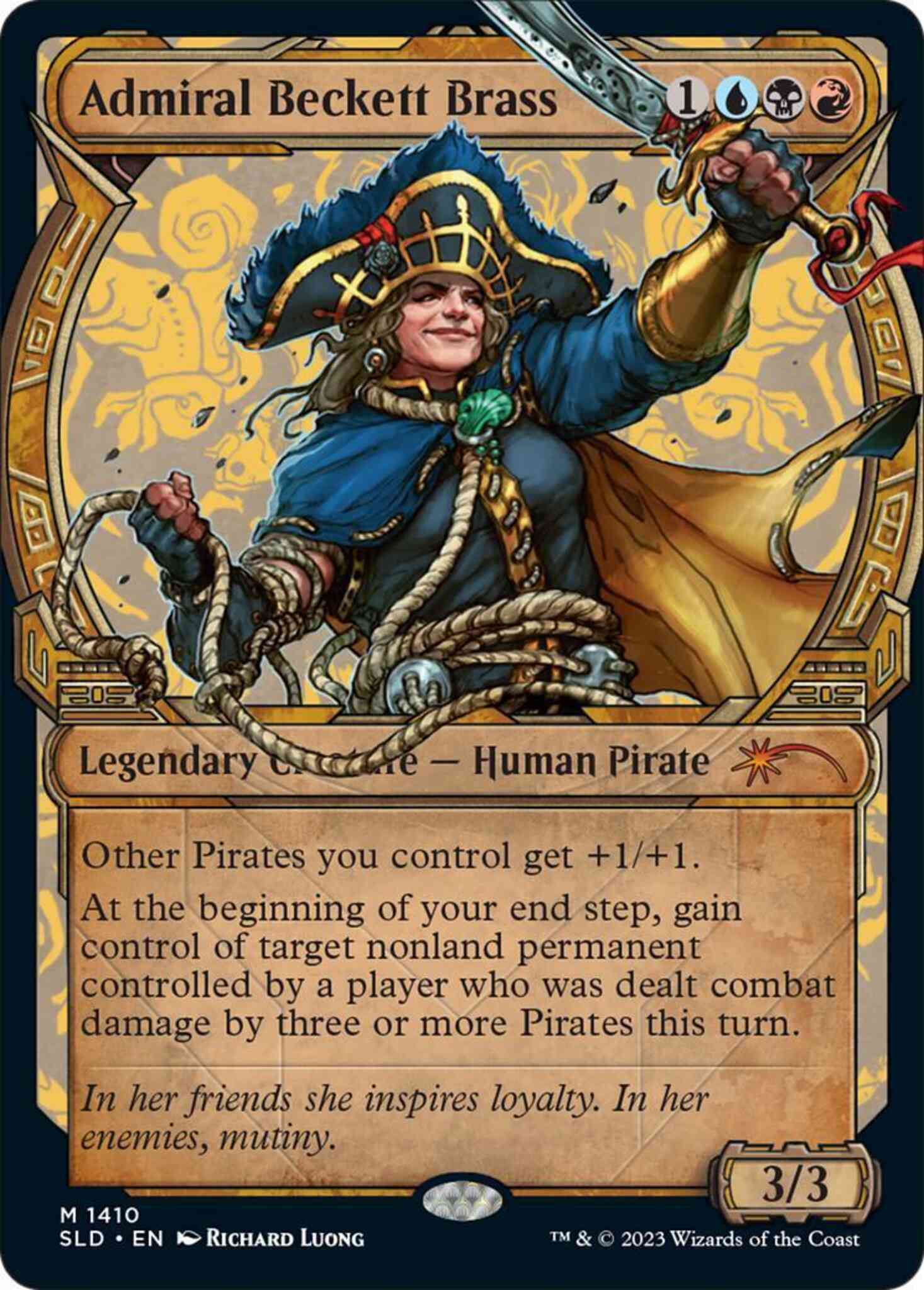 Magic Admiral Beckett Brass [1410] [Legends of Ixalan Showcase] [Showcase: LCI] [Secret Lair Drop] [Non-Foil]