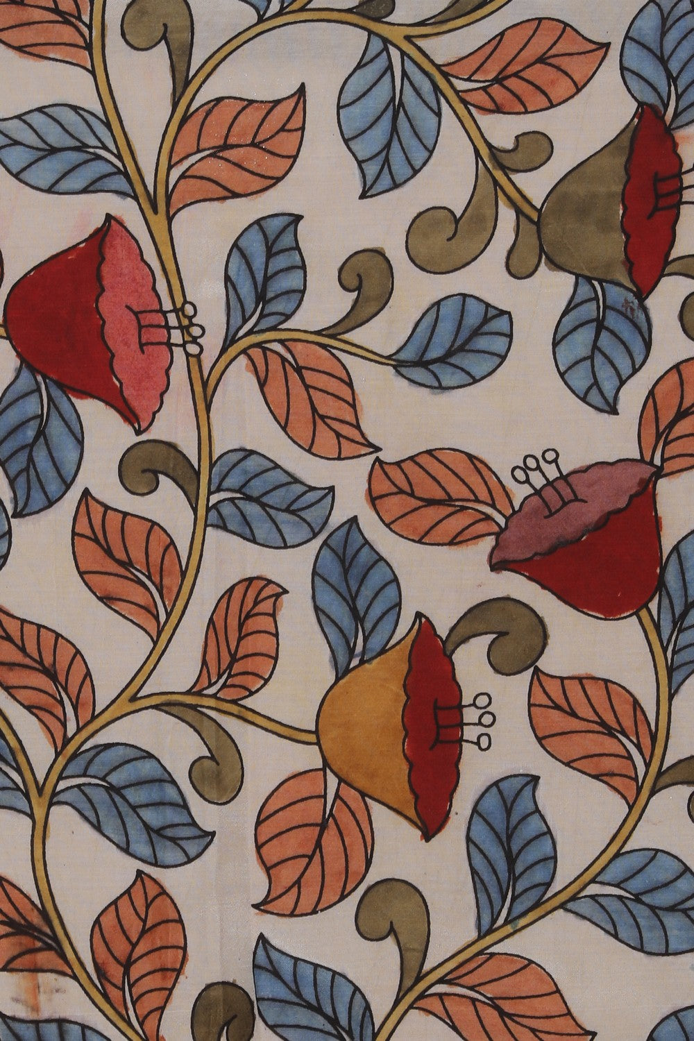 Kalanjali Kalamkari Printed Silk Saree – Women's - view 2