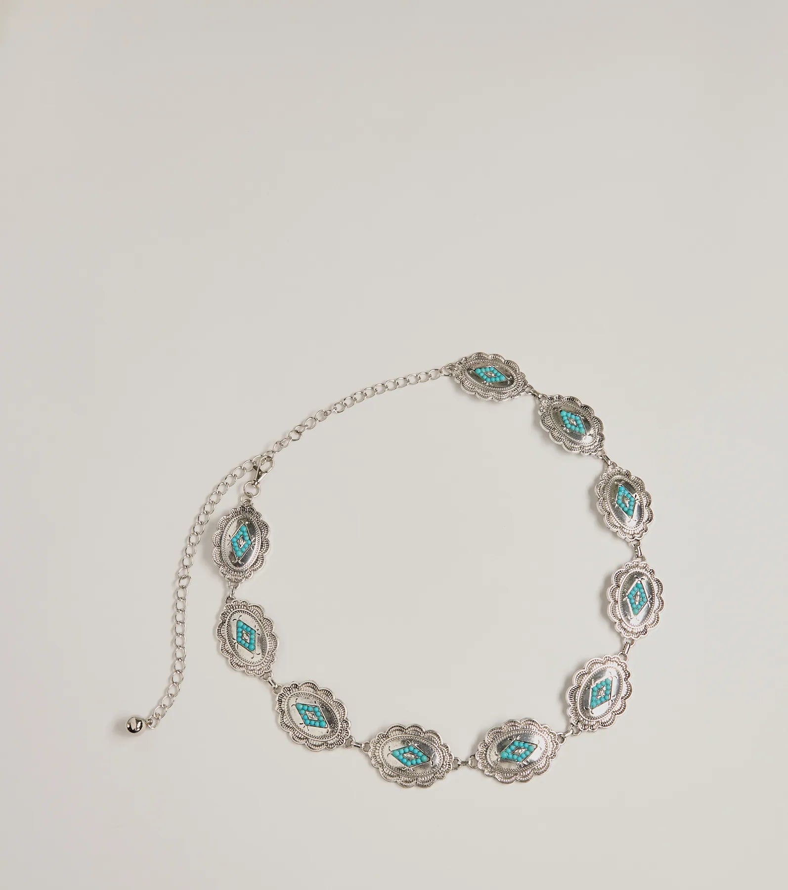 Windsor Western Spirit Concho Stone Belt – SILVER