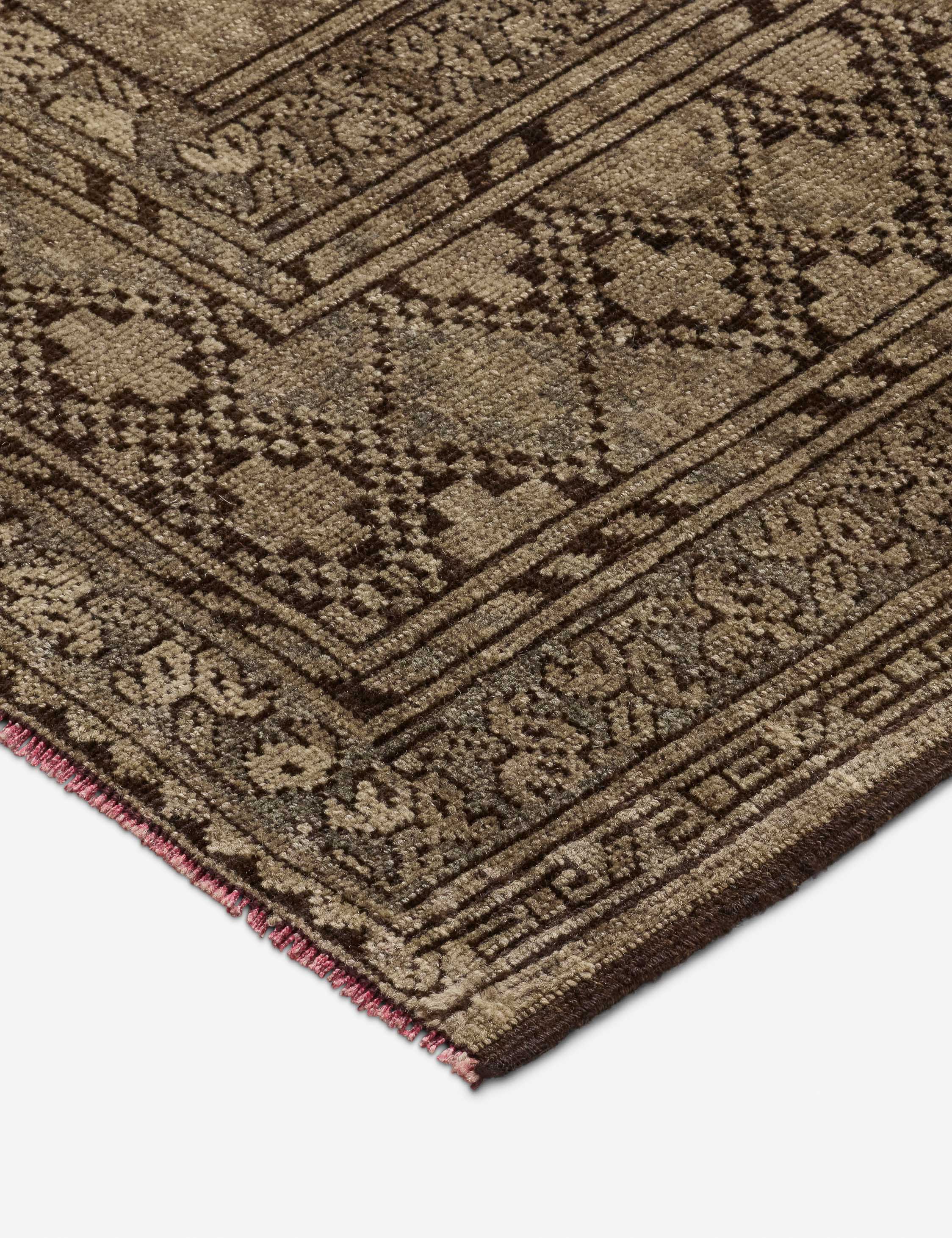 Lulu and Georgia Vintage Turkish Hand-Knotted Wool Rug No. 607, 7'2" x 8'8" - view 2