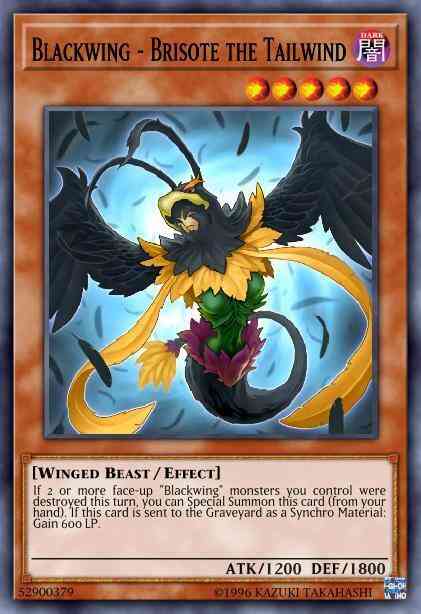 Yu-Gi-Oh! Blackwing - Brisote the Tailwind - STOR-EN008 - Common - Unlimited