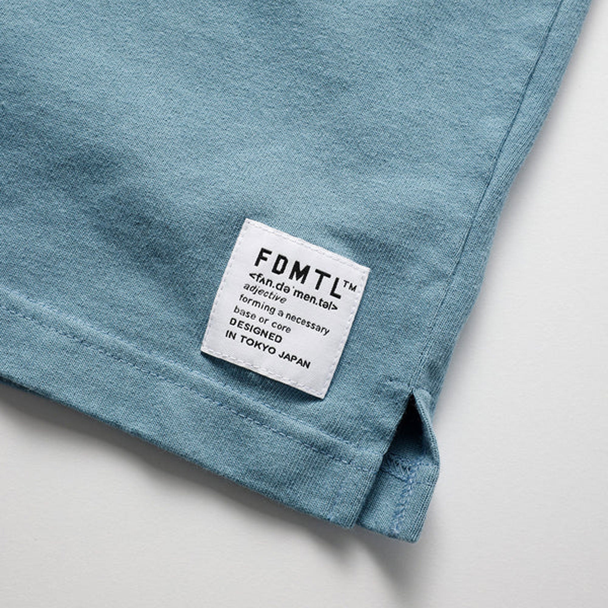 Fdmtl | Circle Patch Wide Tee { Blue - view 5