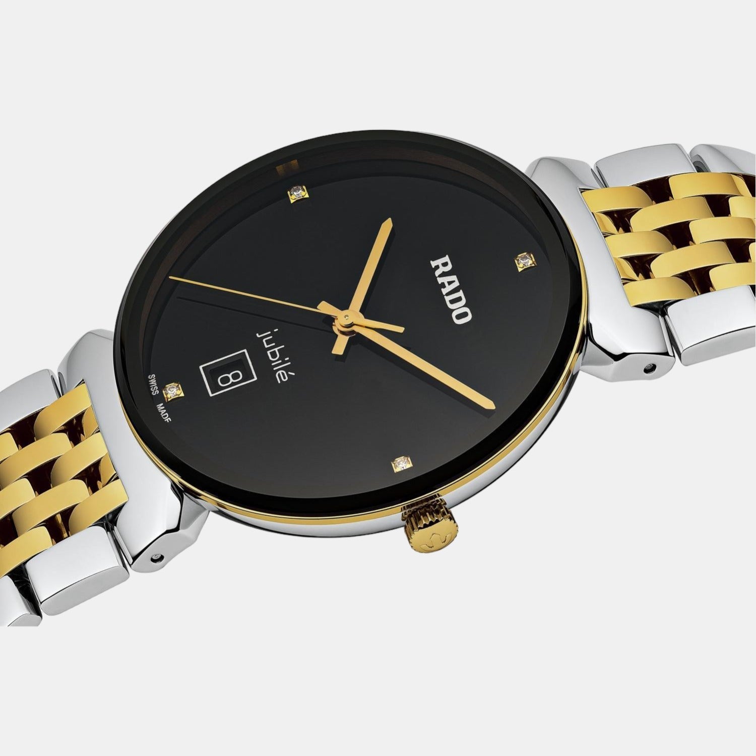 Rado Florence Unisex Quartz Black Dial Analog Stainless Steel Watch R48912703 - view 2
