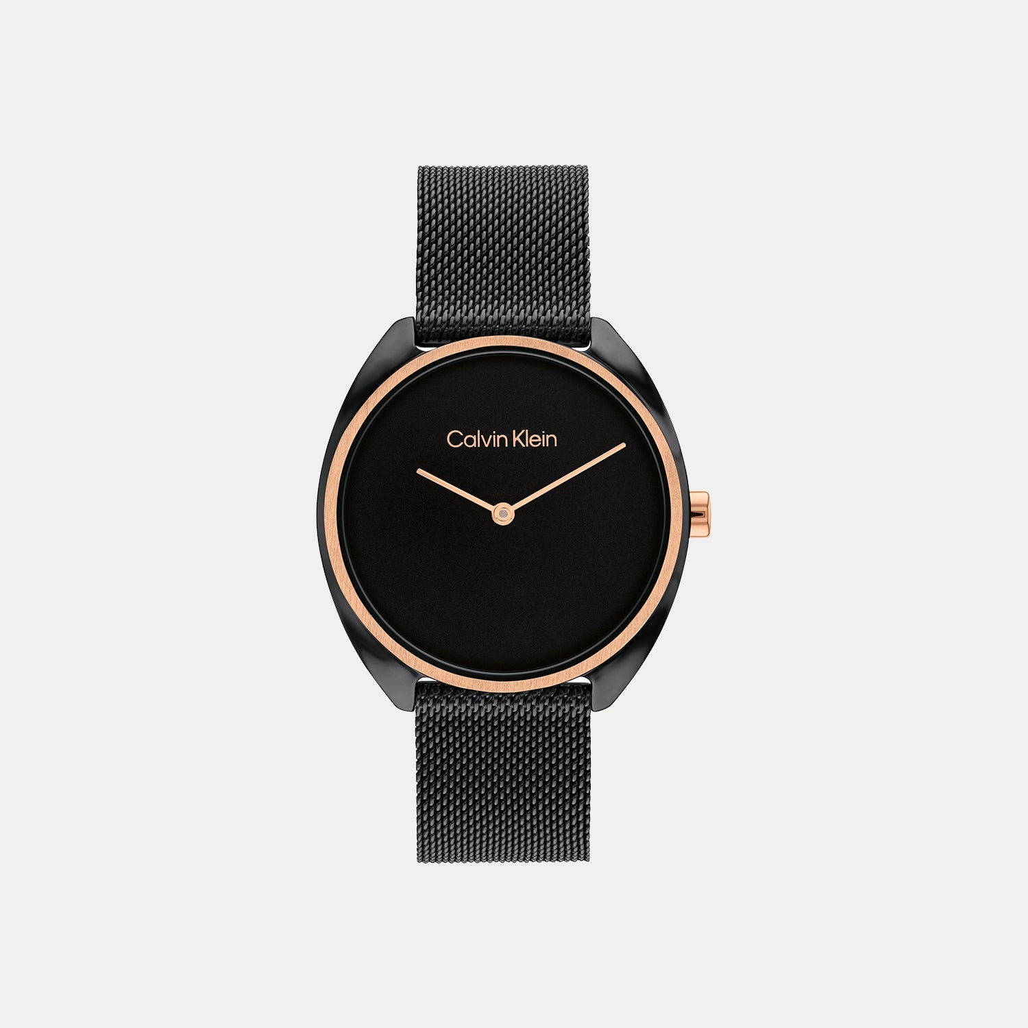 Calvin Klein Ck Adorn Women Quartz Black Dial Analog Mesh Watch 25200272
