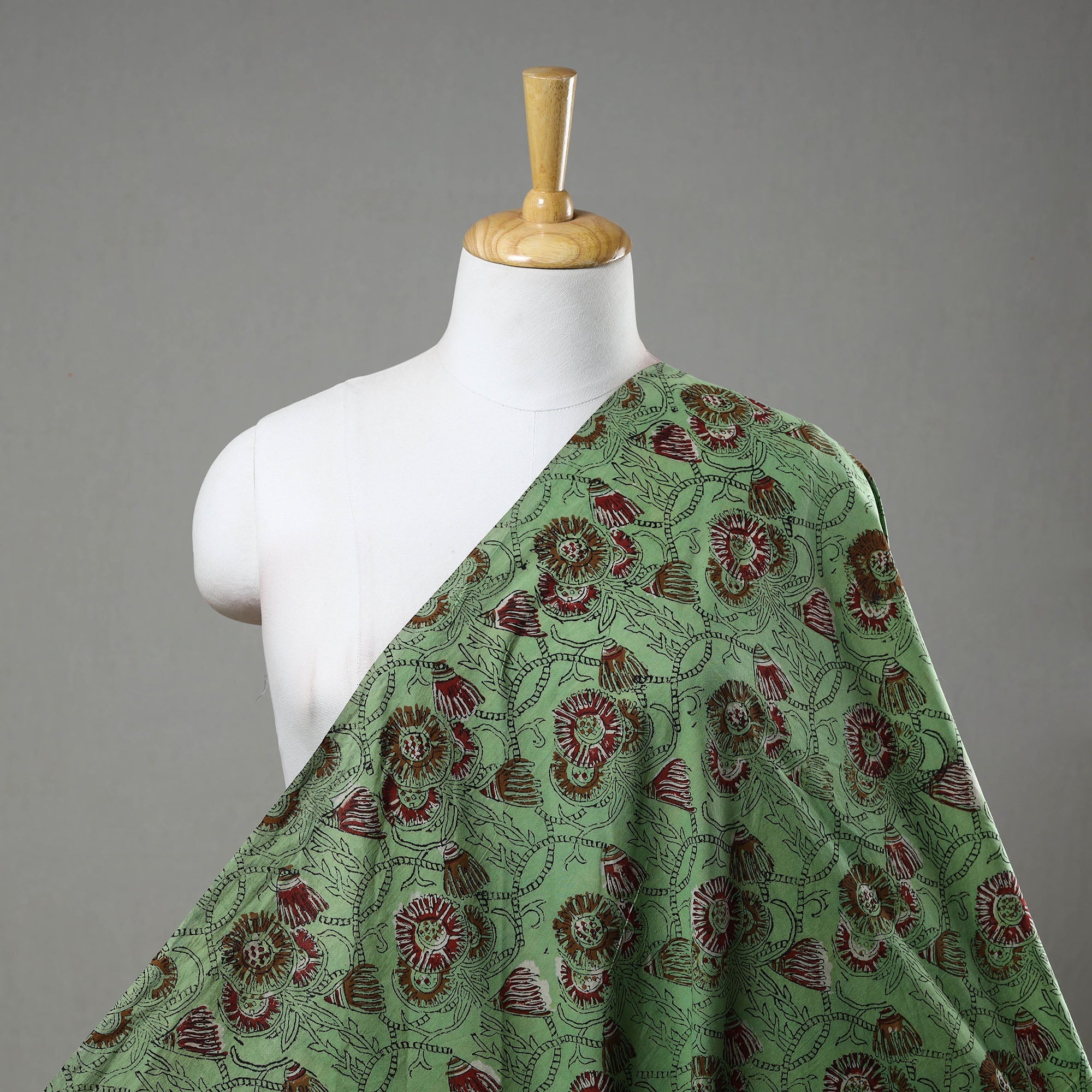 HAVELI CHRONICLES Block Printed Cotton Jahota Fabric 29