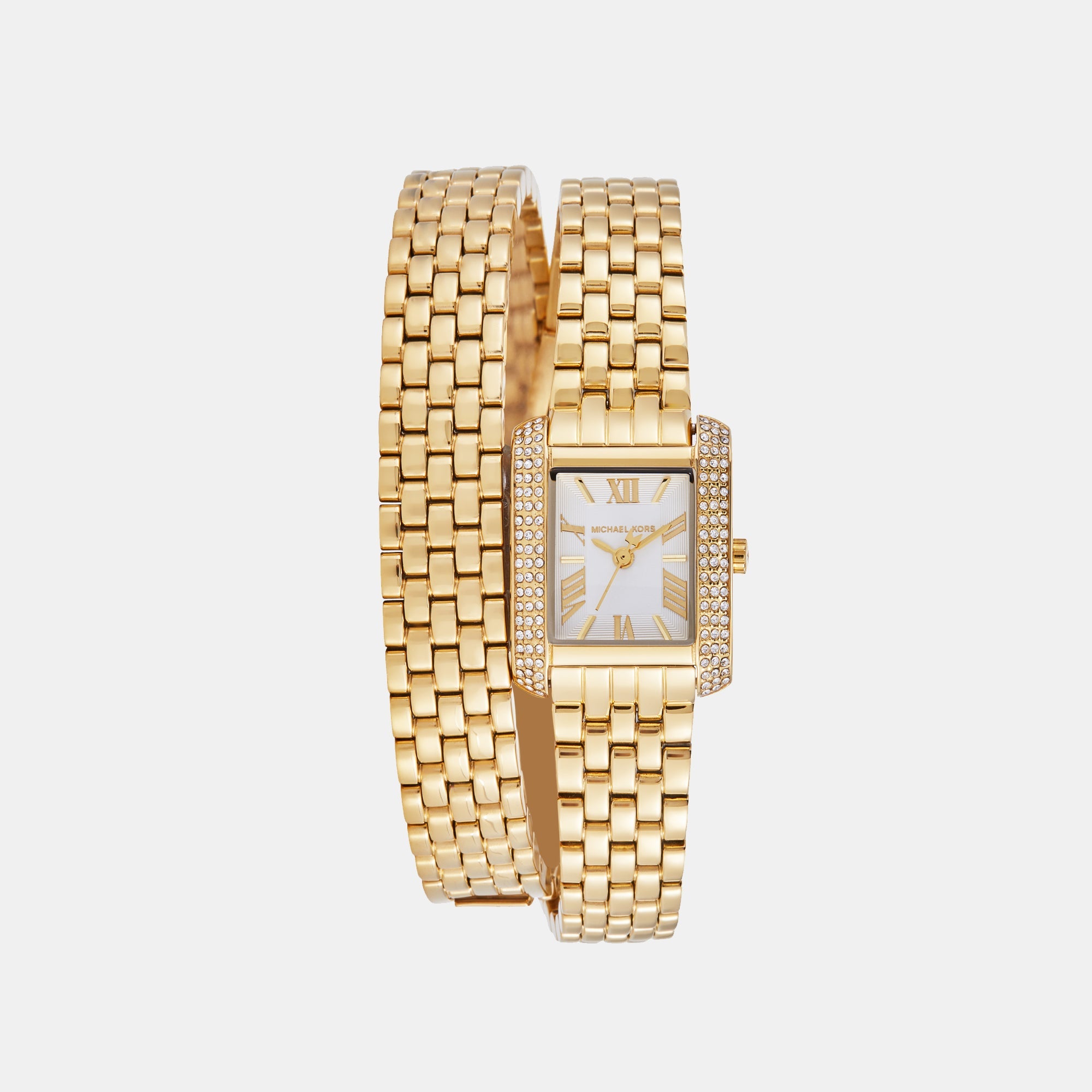 Michael Kors Emery Women Quartz White Dial Analog Stainless Steel Watch MK4833