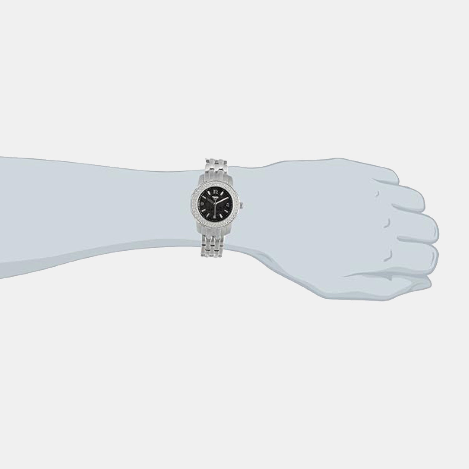 Timex Fashion Women Quartz Black Dial Analog Stainless Steel Watch T2N147 - view 4