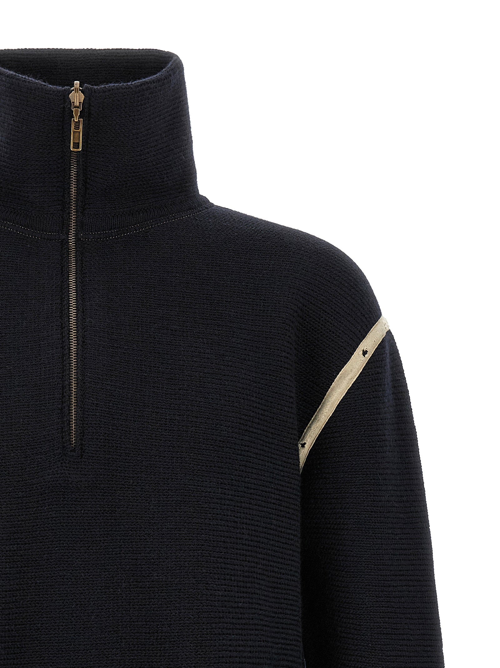 Maison Margiela Denim Patch Sweater – 100% wool - view 3