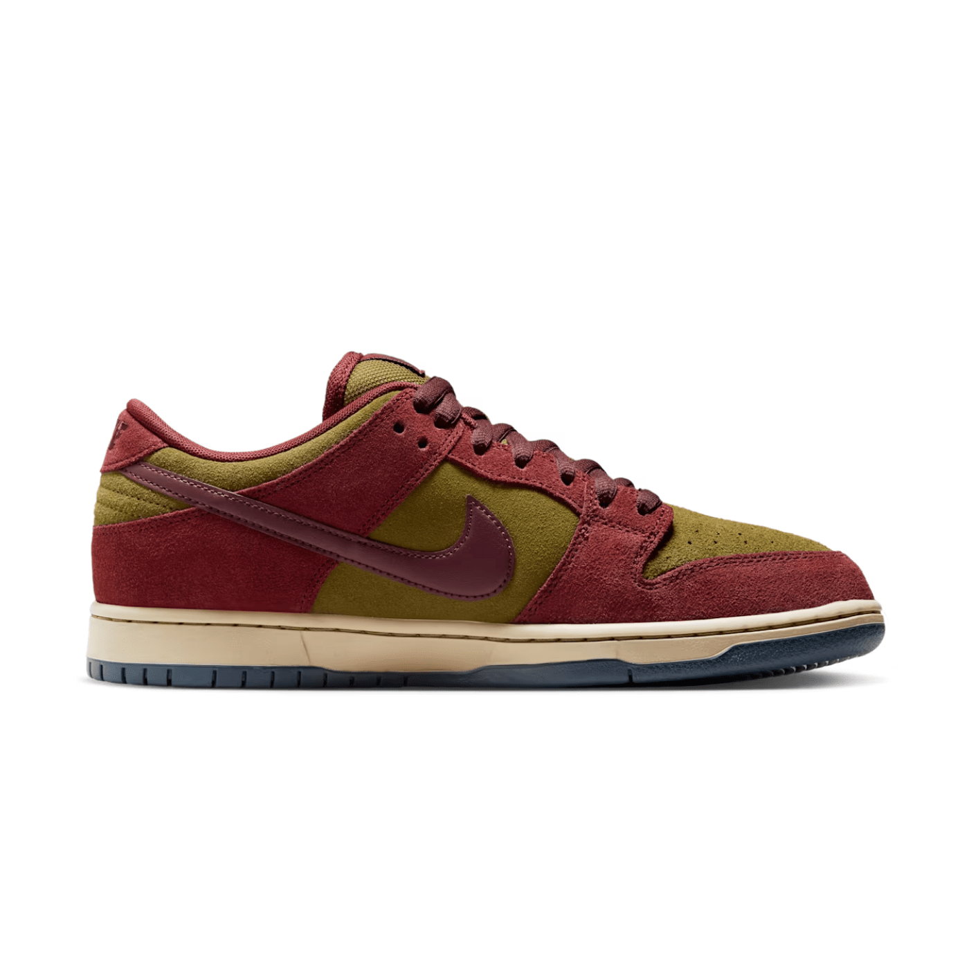 HYPE ELIXIR Nike SB Dunk Low Pro Dark Team Red and Olive Flak