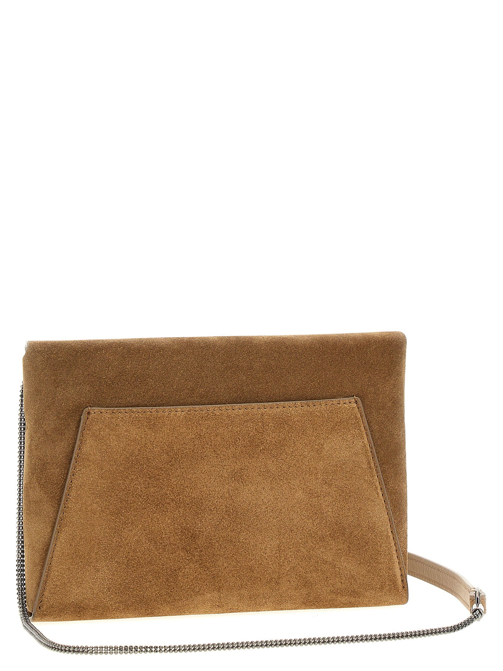 Brunello Cucinelli Monile Suede Clutch Bag - view 2