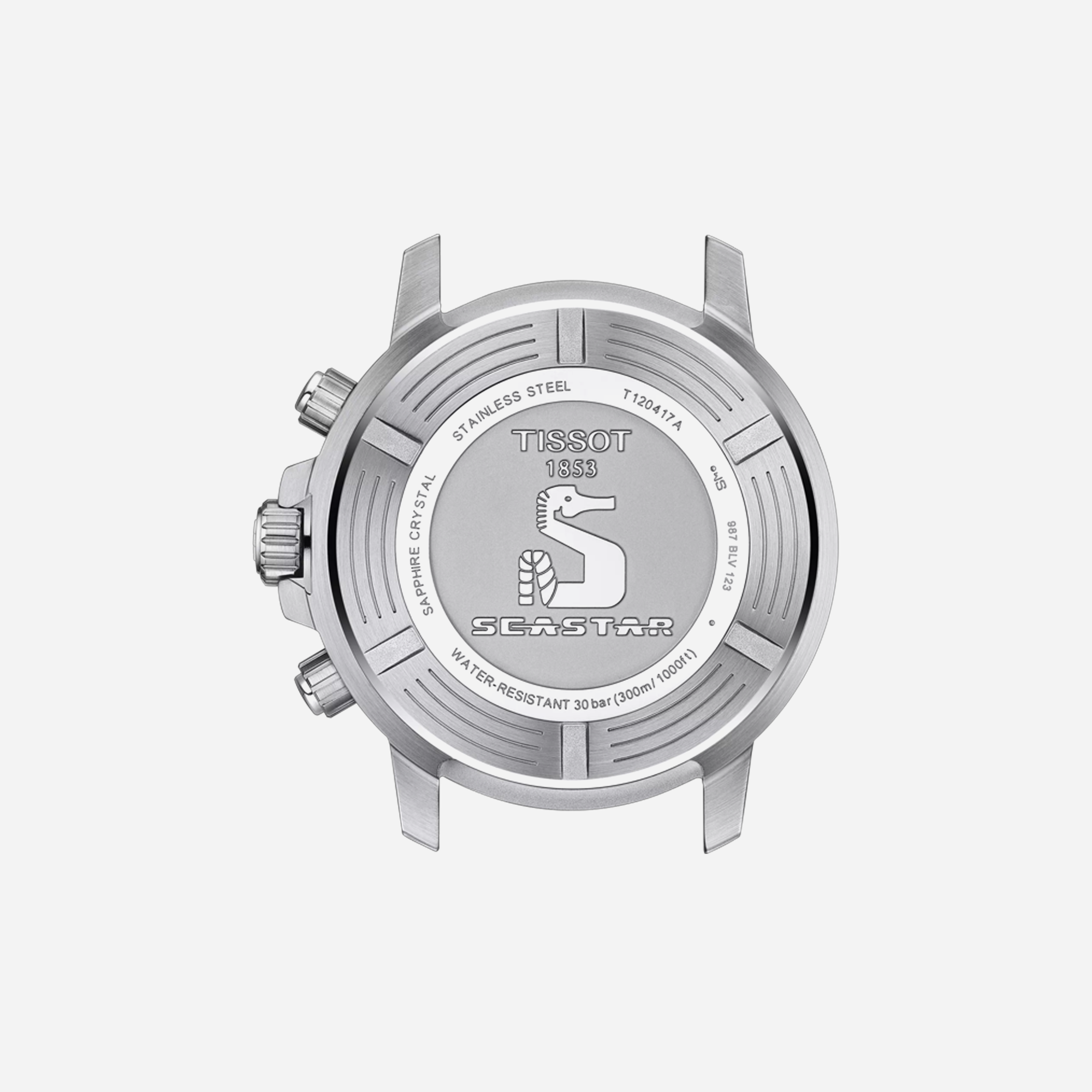 Tissot Seastar 1000 Chronograph Red Gradient Dial Rubber Strap 45.5mm - view 2