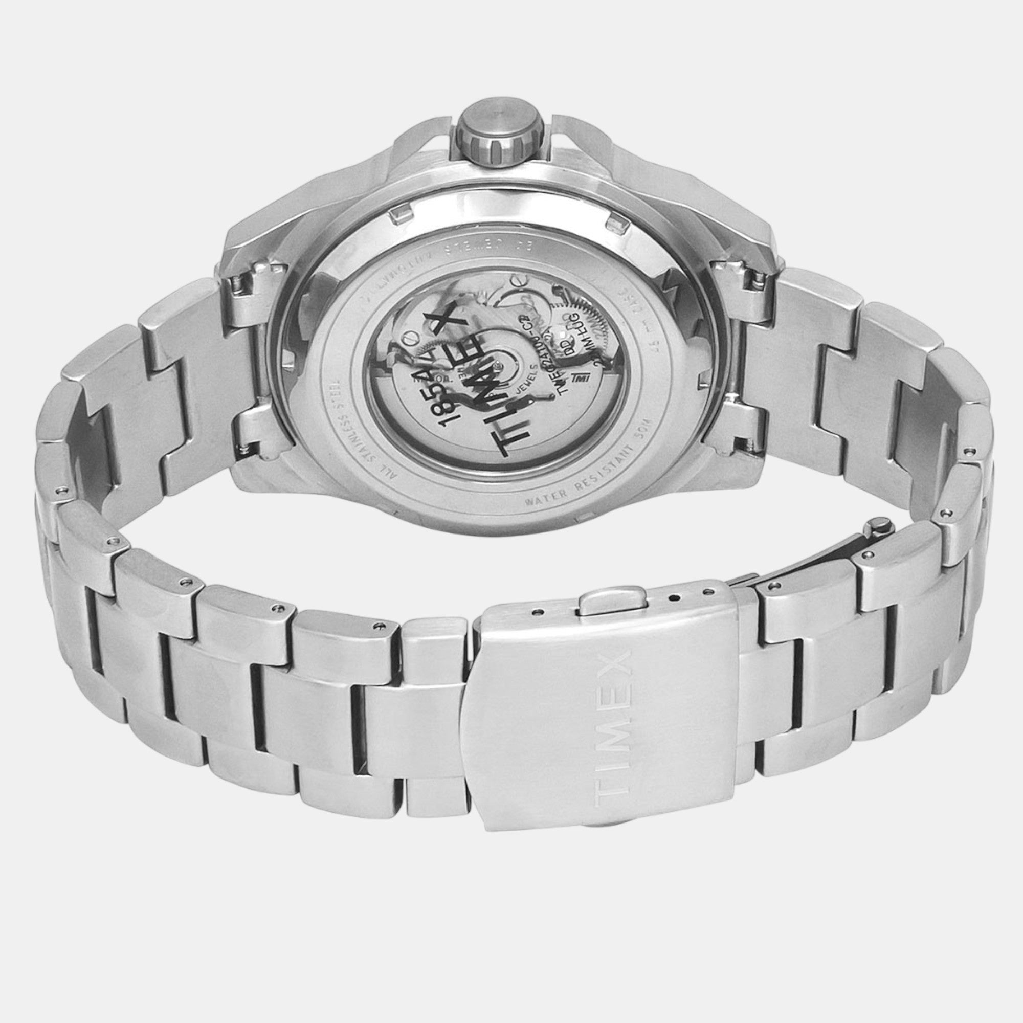 Timex E Class Men Automatic Silver Dial Analog Stainless Steel Watch TWEG24100 - view 4