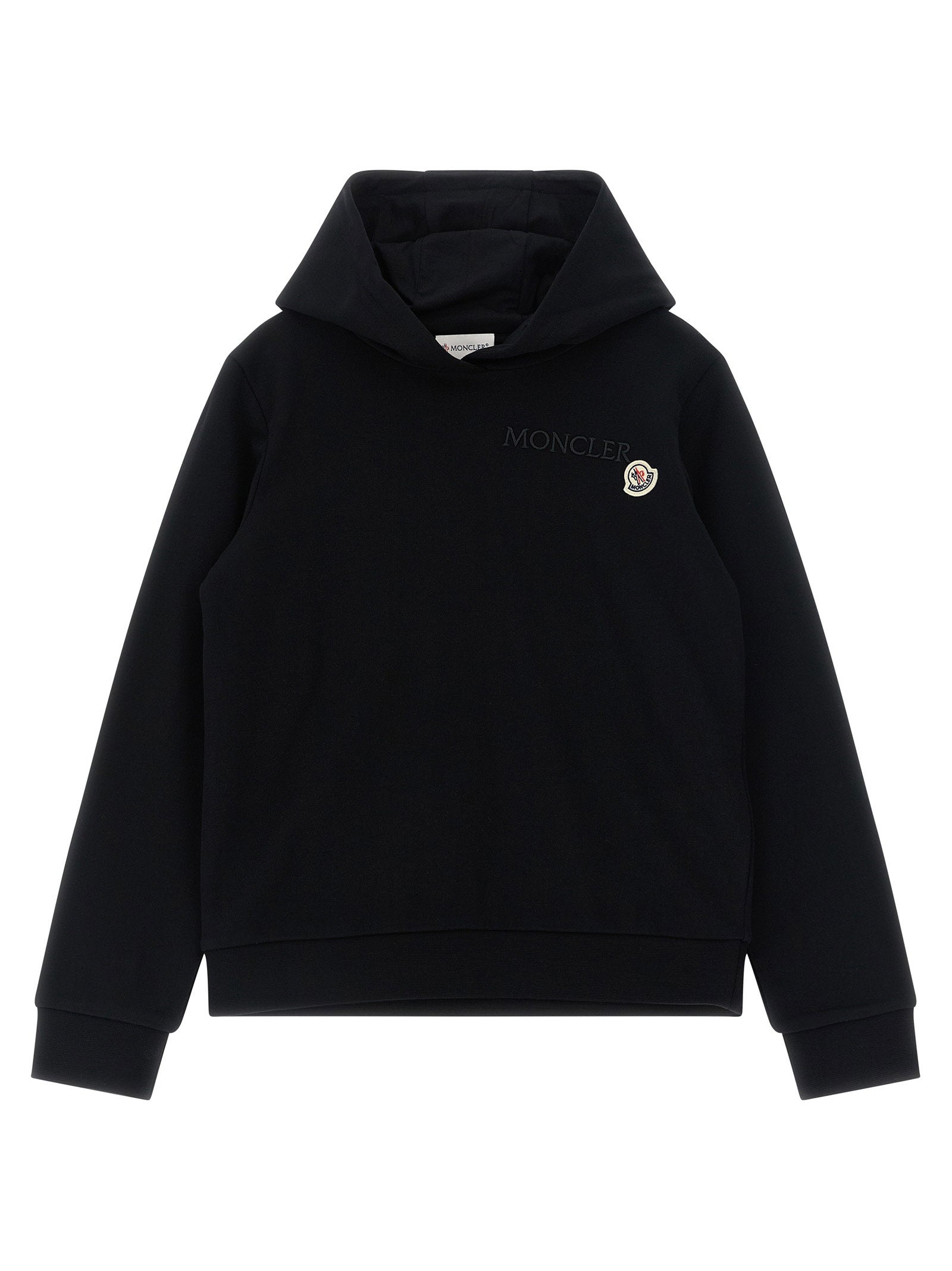 Moncler Enfant Logo Embroidery Hoodie – 100% cotton