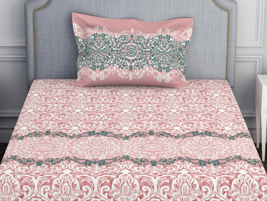 Spaces India Ornamenta Ornate 100% Cotton Single Bedsheet - Essentials by Spaces - view 4