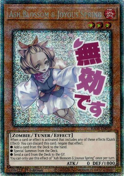 Ash blossom joyous – Yu-Gi-Oh! Ash Blossom & Joyous Spring - Stamp - RA05-EN091 - Starlight Rare - 1st Edition