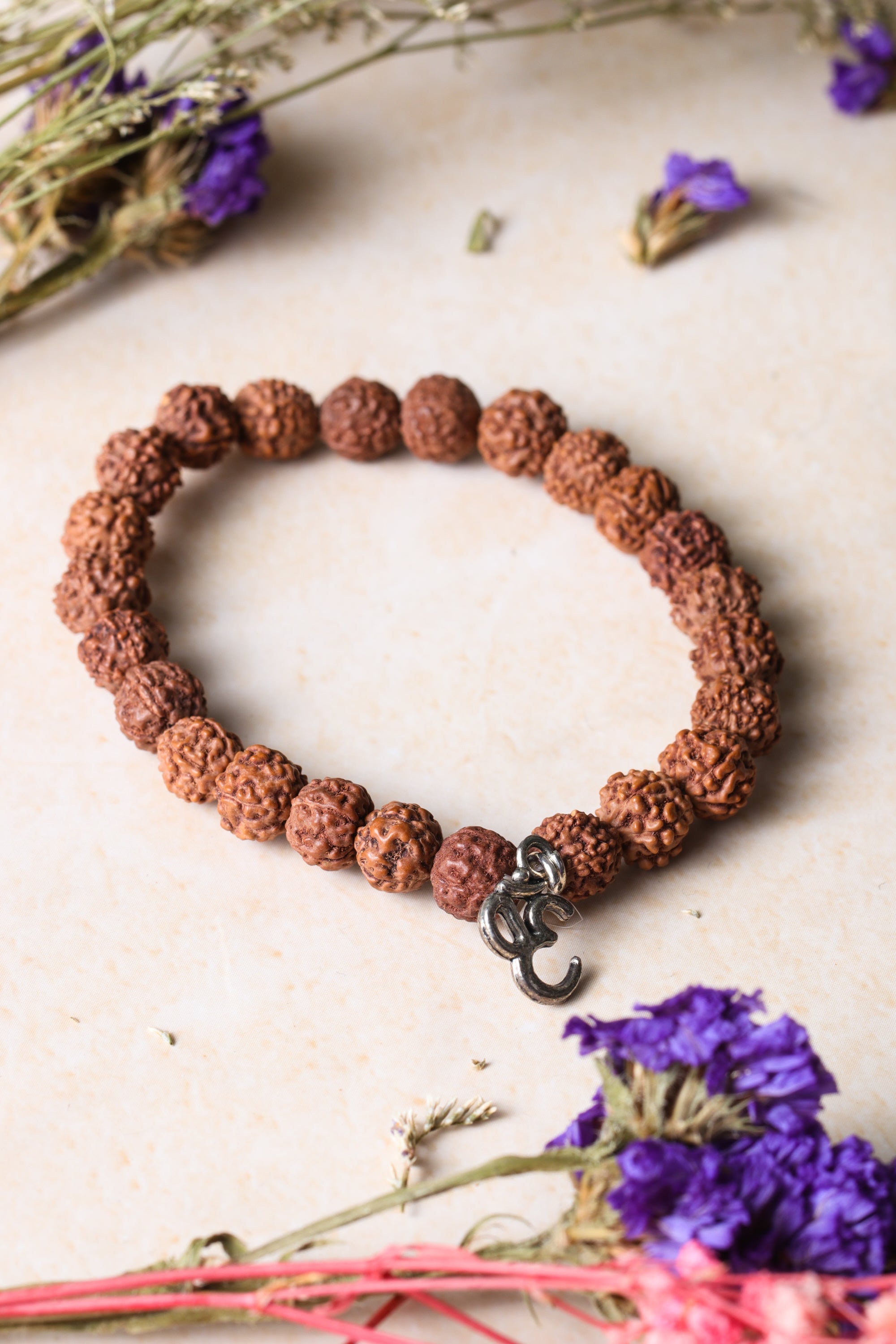 Studio Vaidik Rudraksha Bracelet with OM charm - view 2