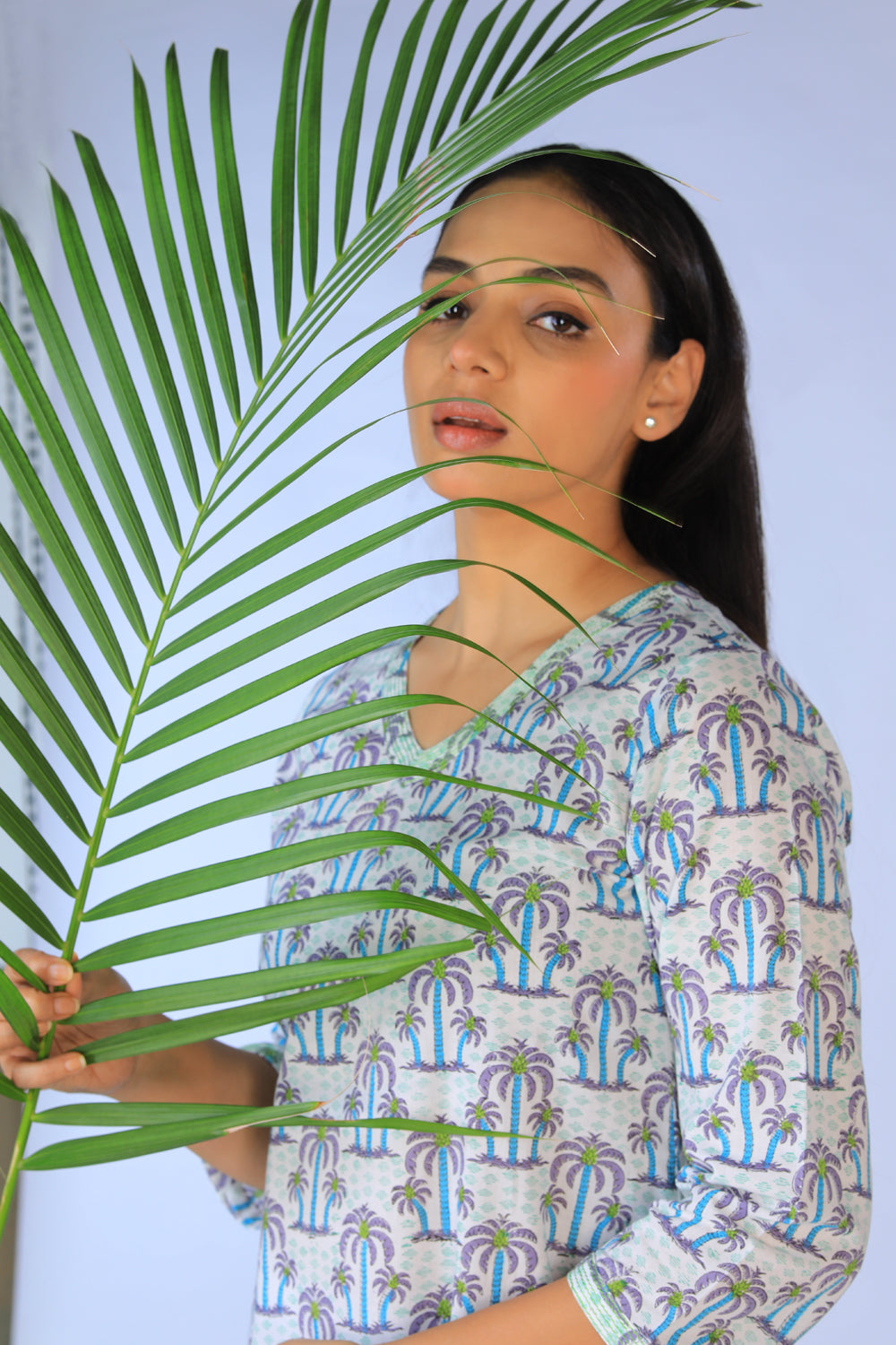 Kalanjali Ethnics Handblock printed Kurti – Women's, Off white - view 2
