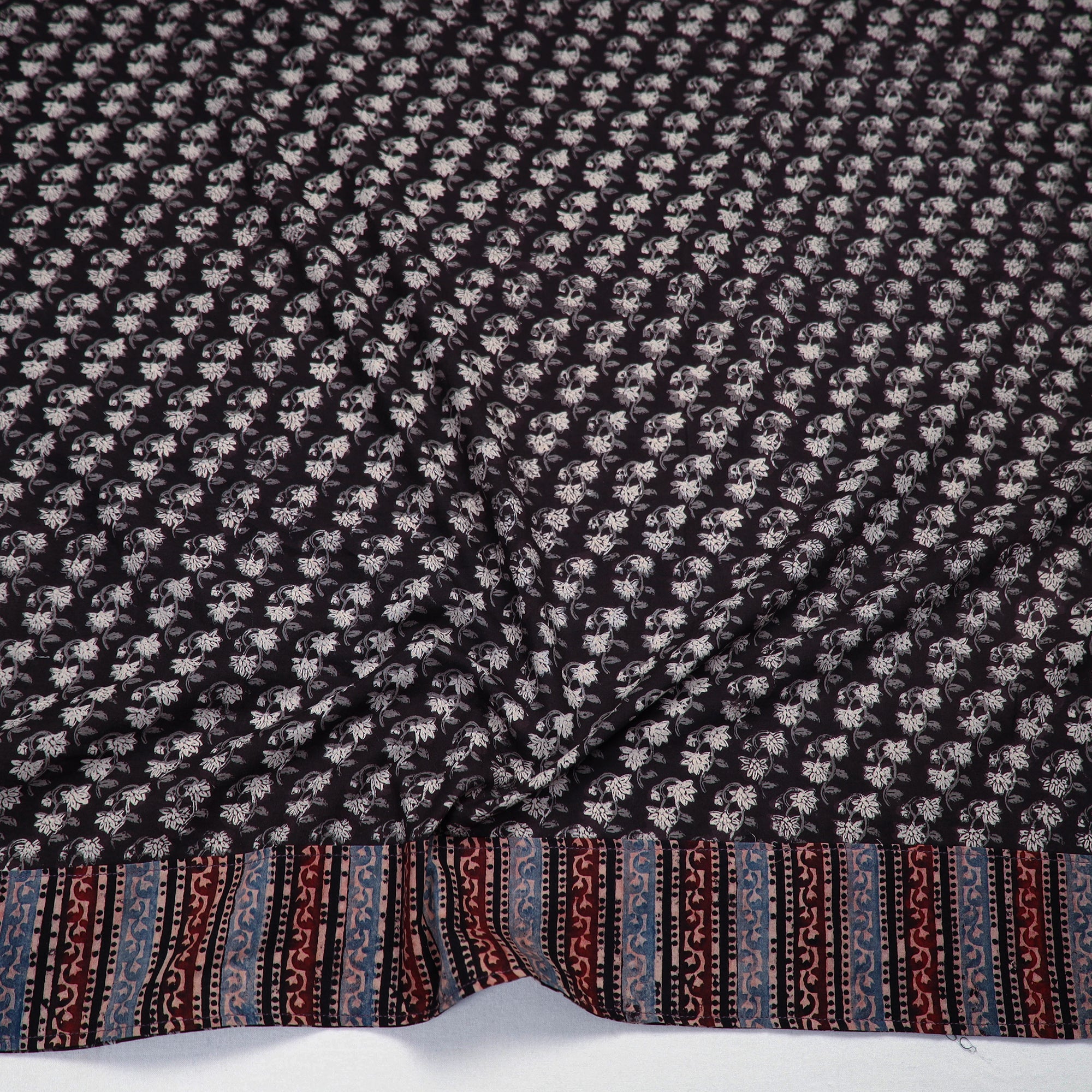 NOORI BAZAR Black - Block Printed Cotton Bagru Blouse Piece 27 - view 2