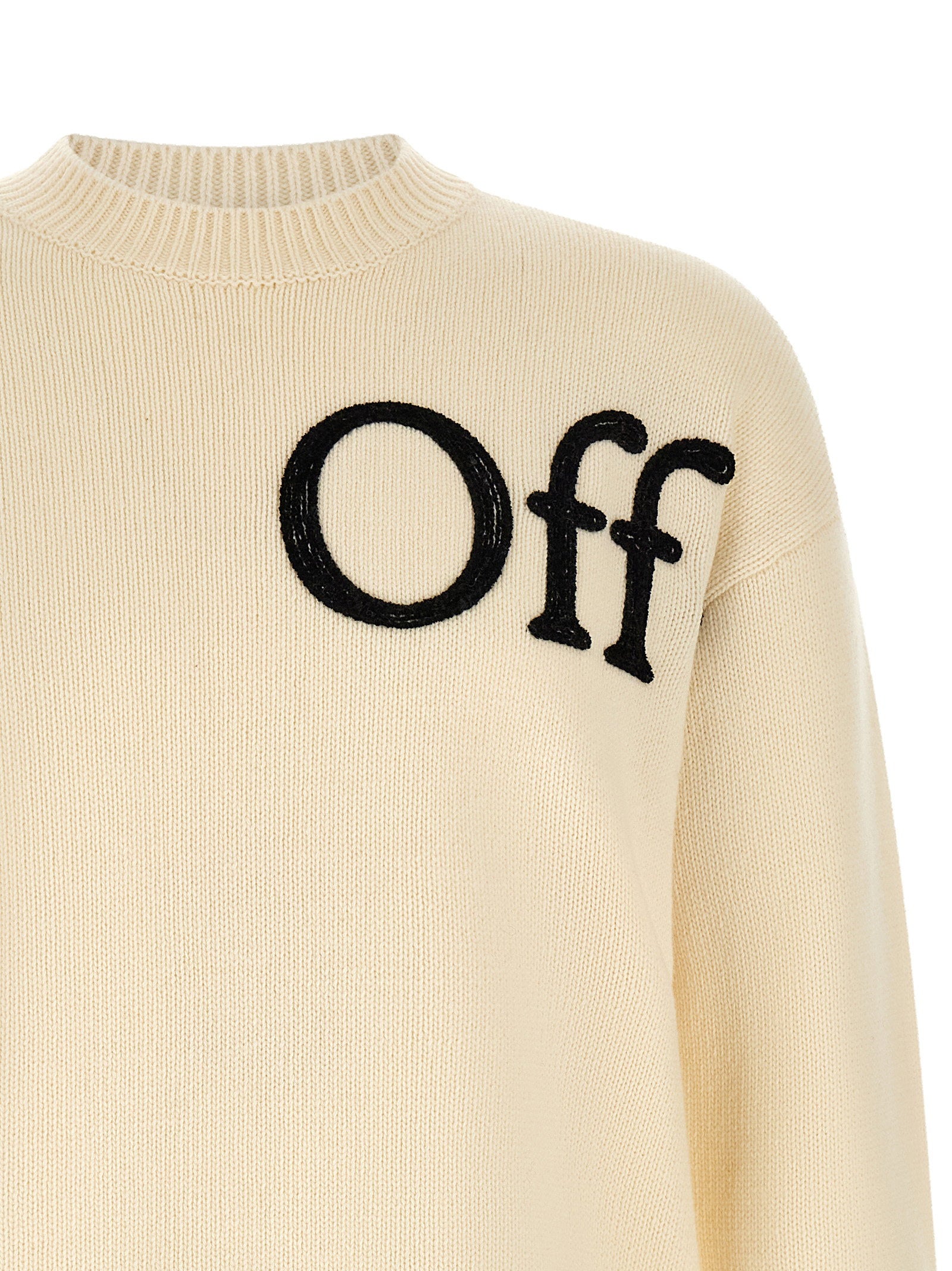Off White Bookish Shared Sweater – 80% wool, 20% polyamide - view 3