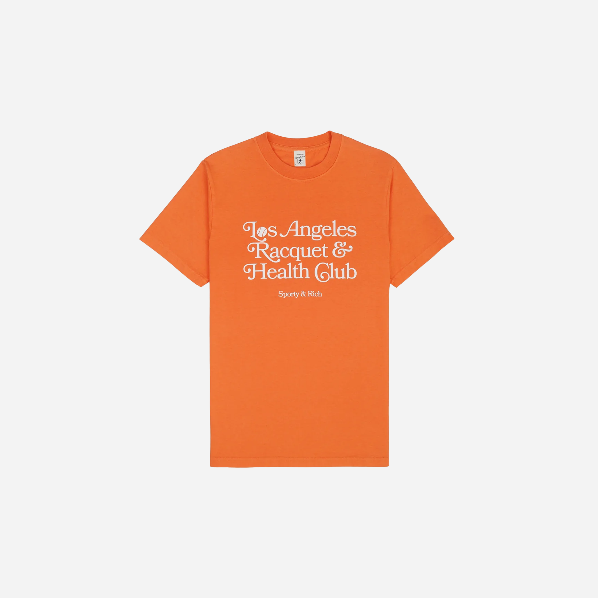 Sporty&Rich LA Racquet Club T-Shirt - Pomodoro/White