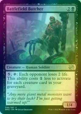 Battlefield butcher 86 – Magic Battlefield Butcher [86] [The Brothers' War] [Foil]