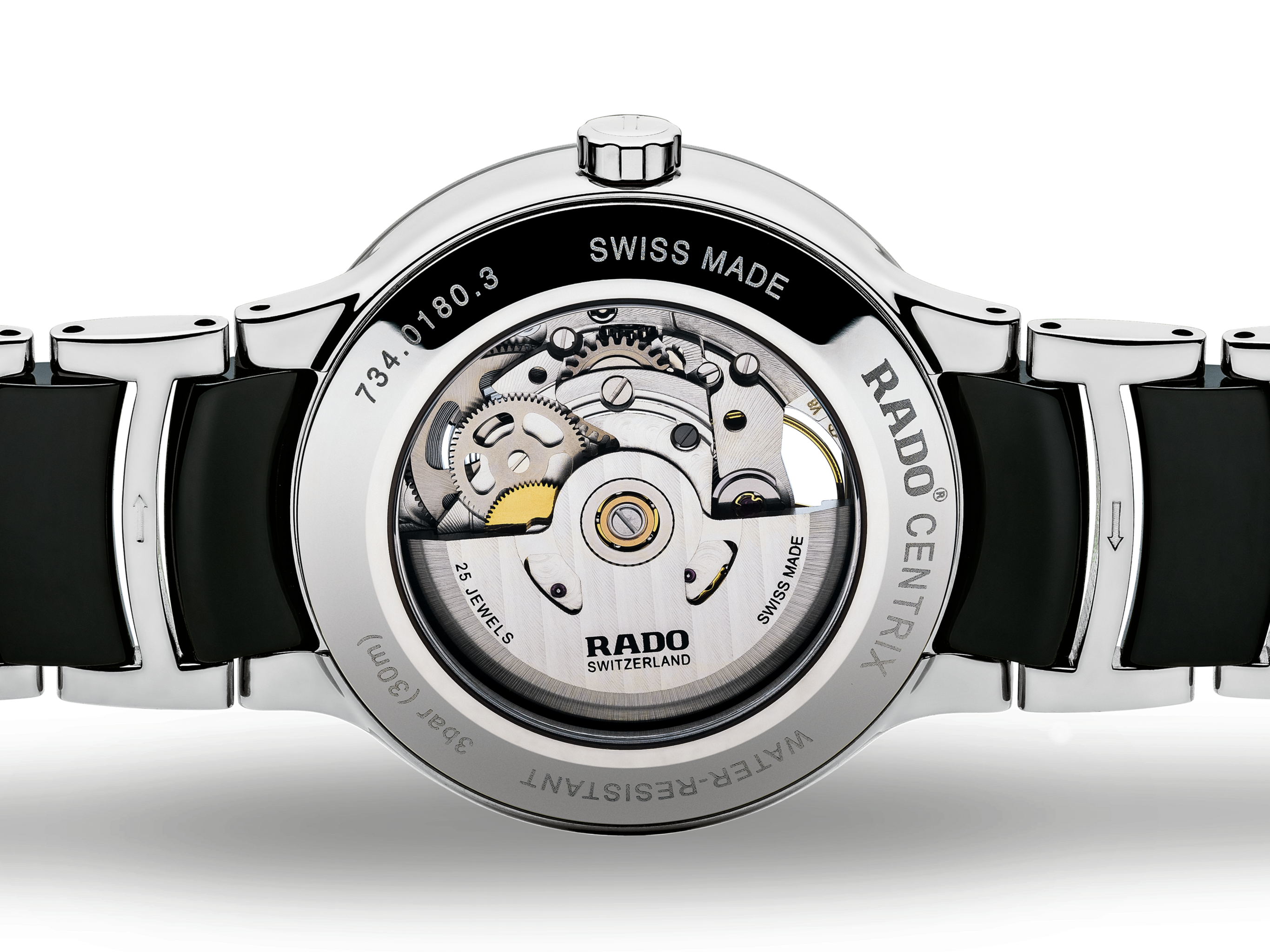 Rado Centrix Black Dial Unisex 38mm