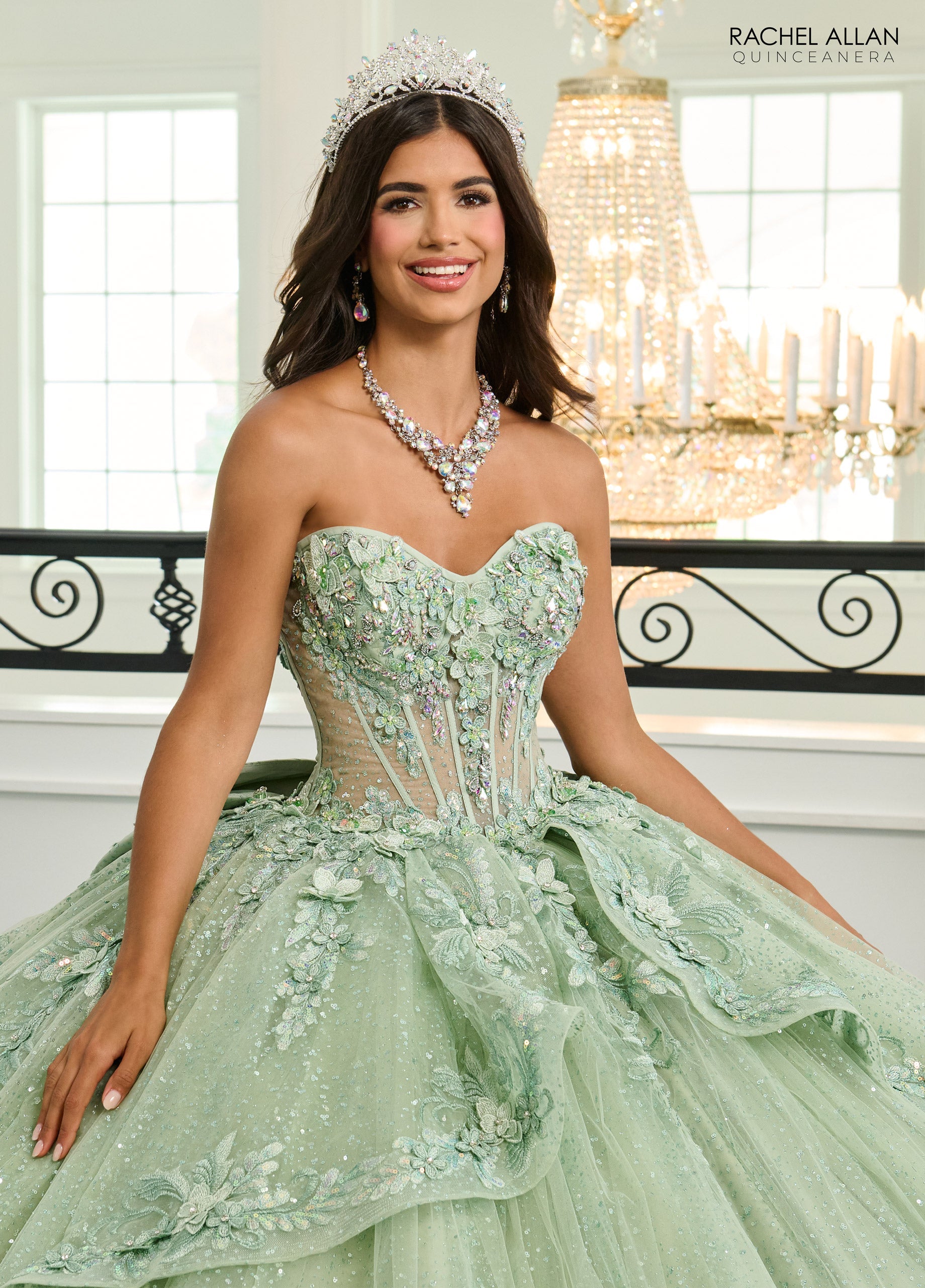 Mary's Bridal Puff Sleeve Quinceanera Dress by Rachel Allan RQ3153 - view 8