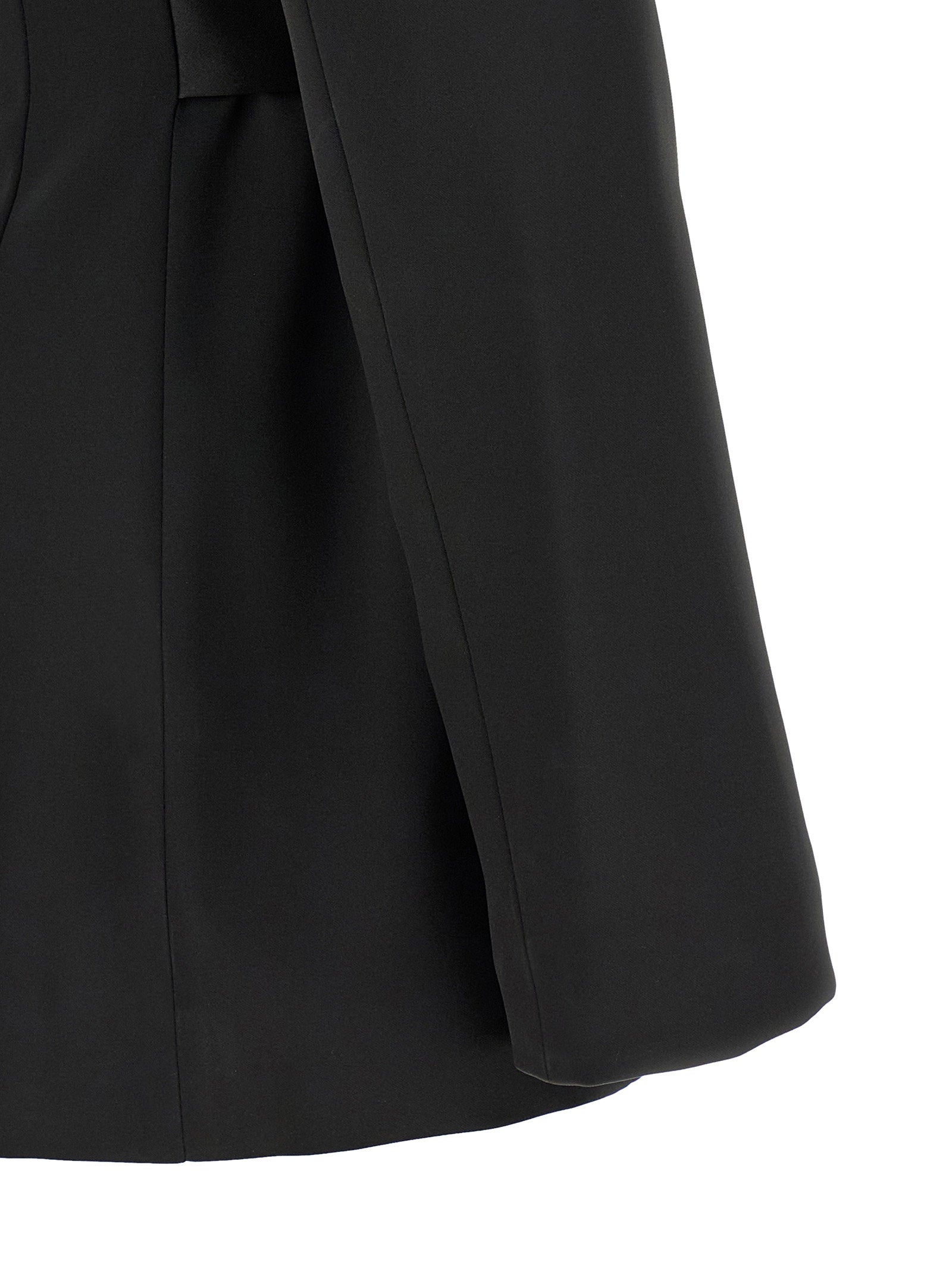 Elisabetta Franchi Stretch Satin Blazer - view 4