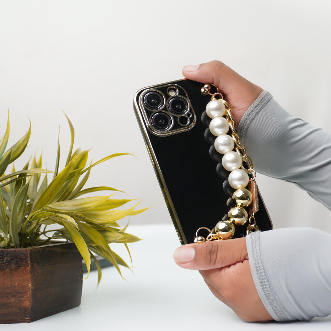 Peeperly Bold Contrast Vibrant Case with Pearl Bracelet - view 9