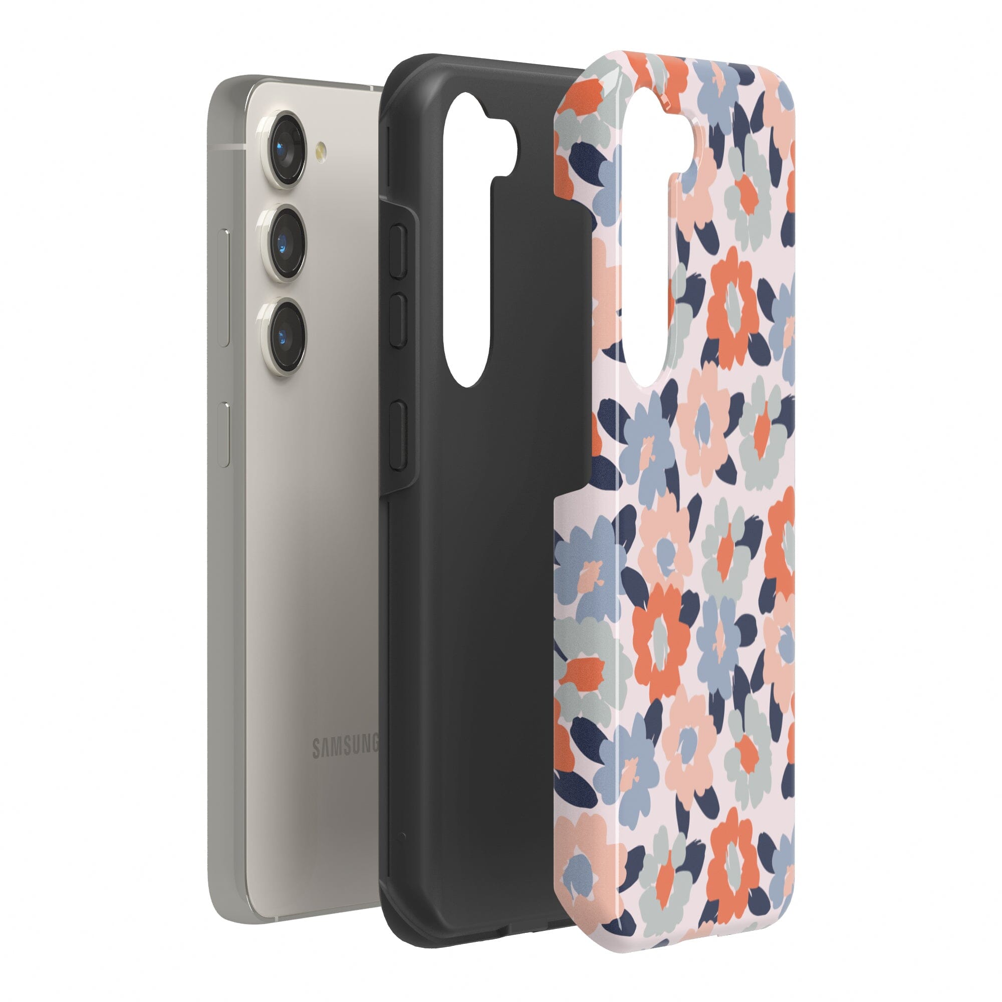 Casetry Field of Flowers | Pastel Floral Samsung Case - view 12