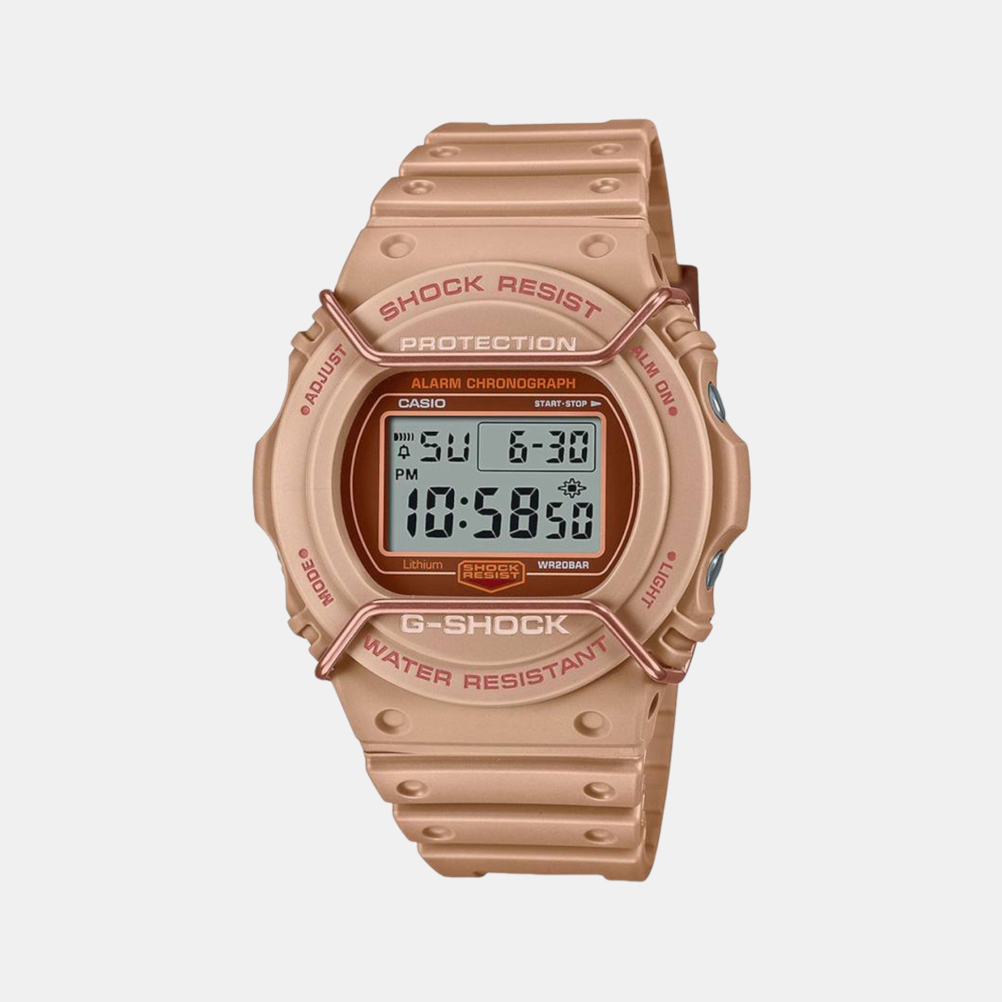 Casio G-Shock Men Quartz Silver Dial Digital Silicone Watch G1336