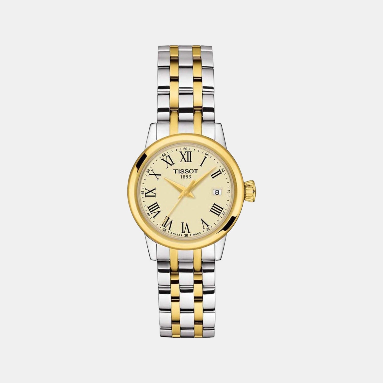 Tissot Classic Dream Women Quartz Ivory Dial Analog Stainless Steel Watch T1292102226300