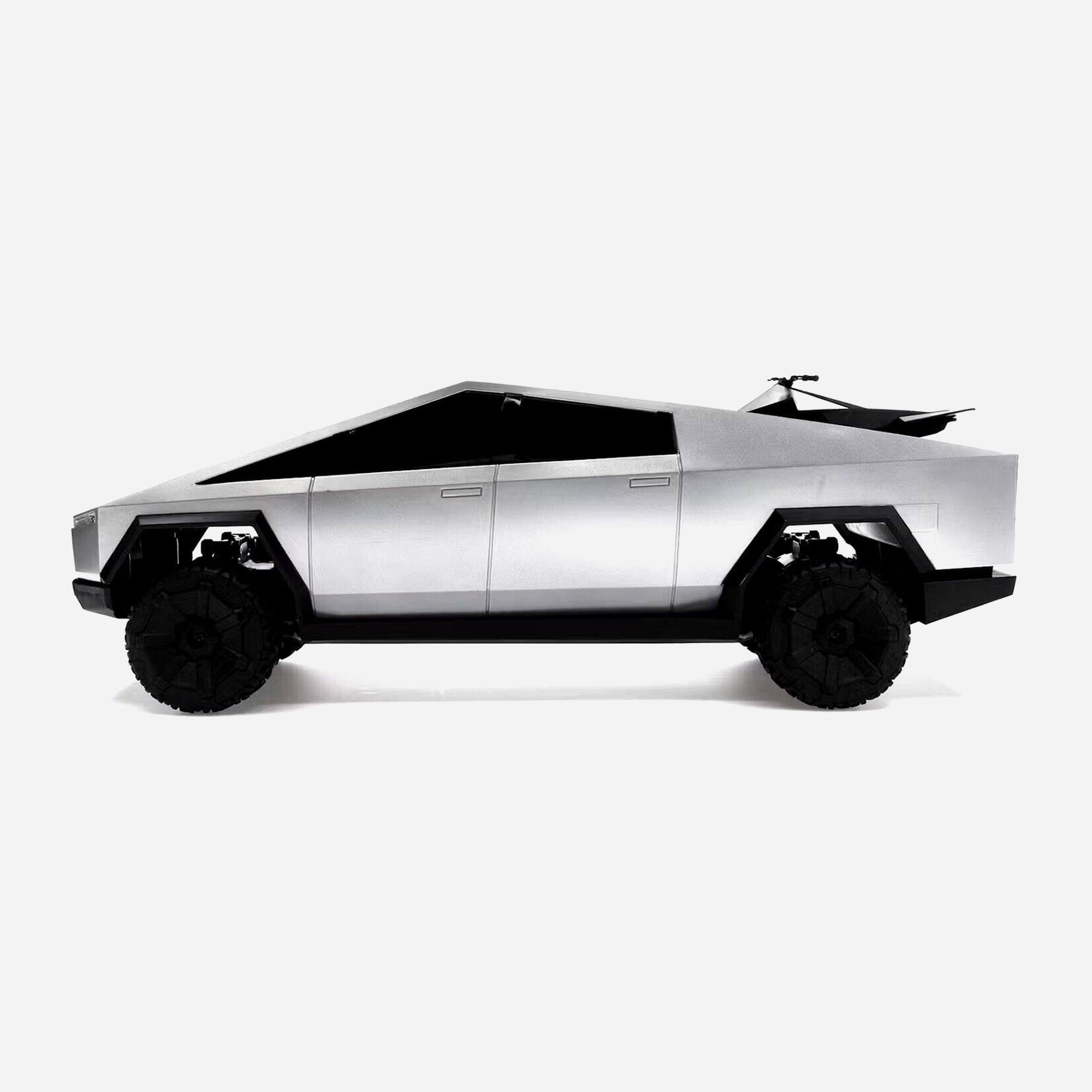 Hot Wheels x Tesla Cybertruck 1:10 Scale RC Car (2021 Version w/ Cyberquad) - view 2
