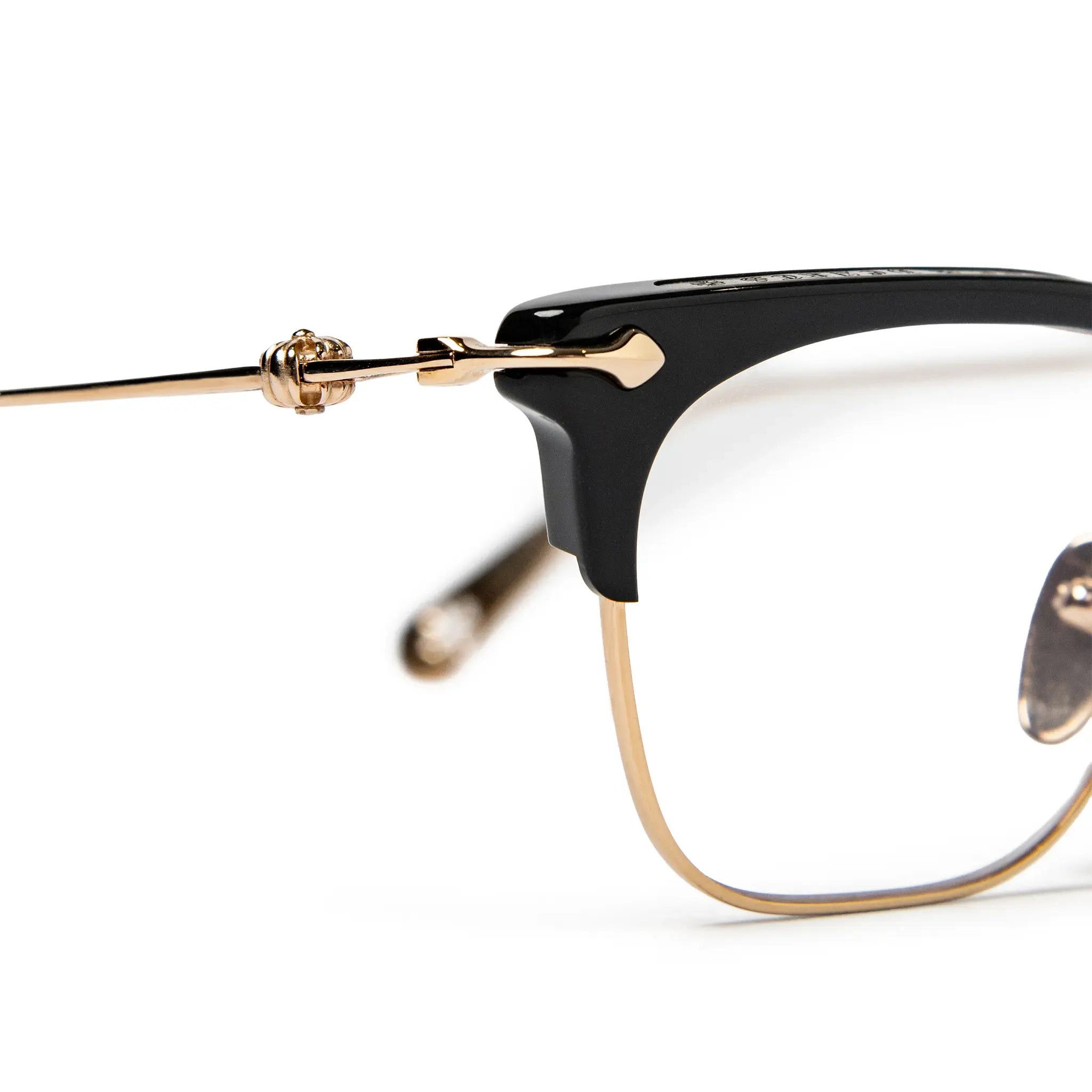Chrome Hearts Sluntradiction Black Gold Pleated Sunglasses - view 7