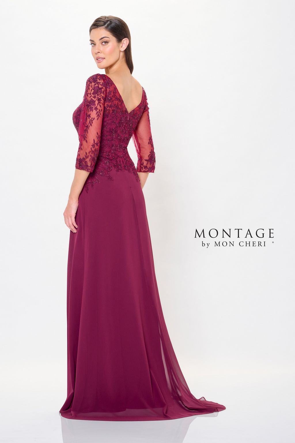 Montage M918 Long Mother of the Bride Formal Dress - view 2