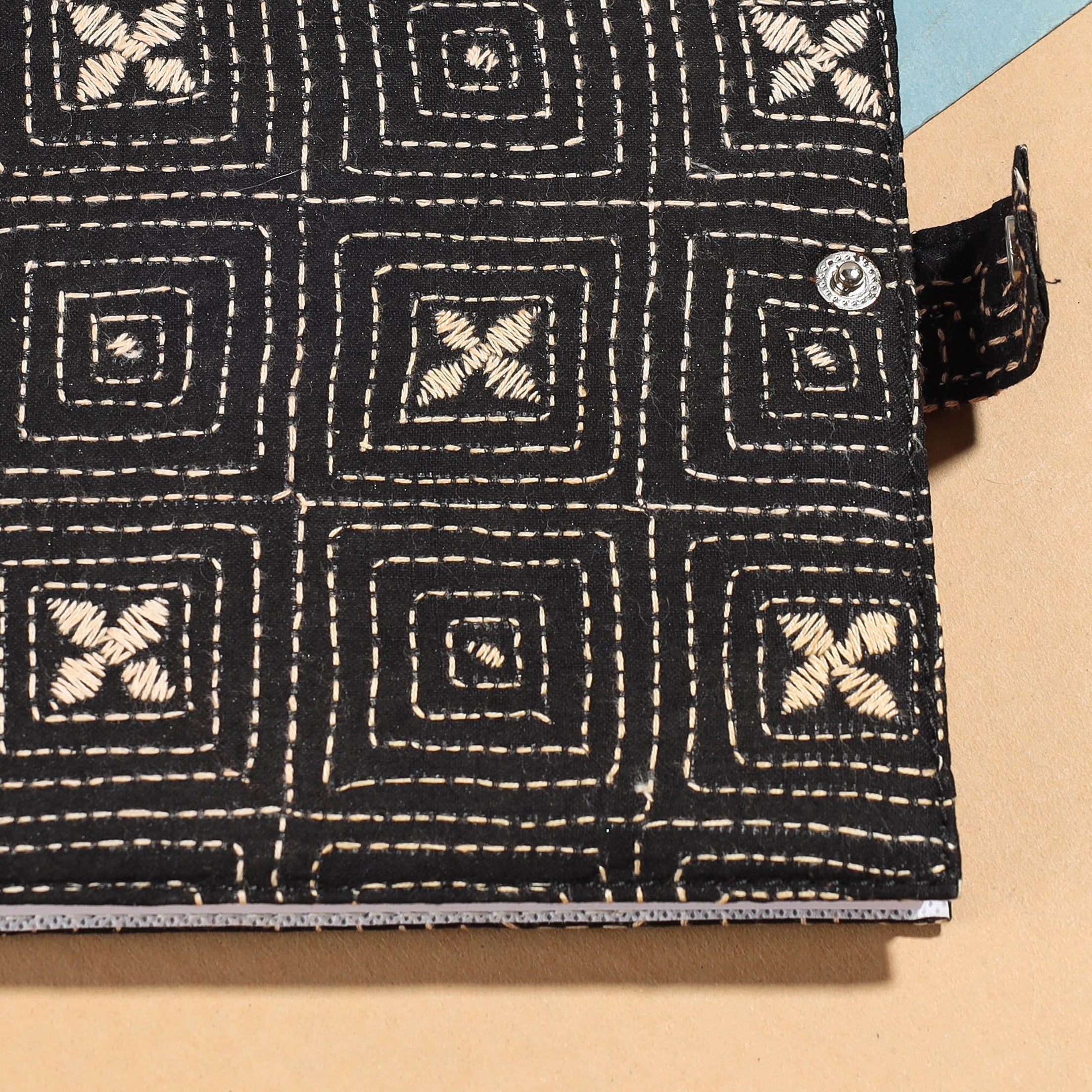 ASALKAAR Bengal Kantha Work Handcrafted Notepad (7 x 6 in) - view 2
