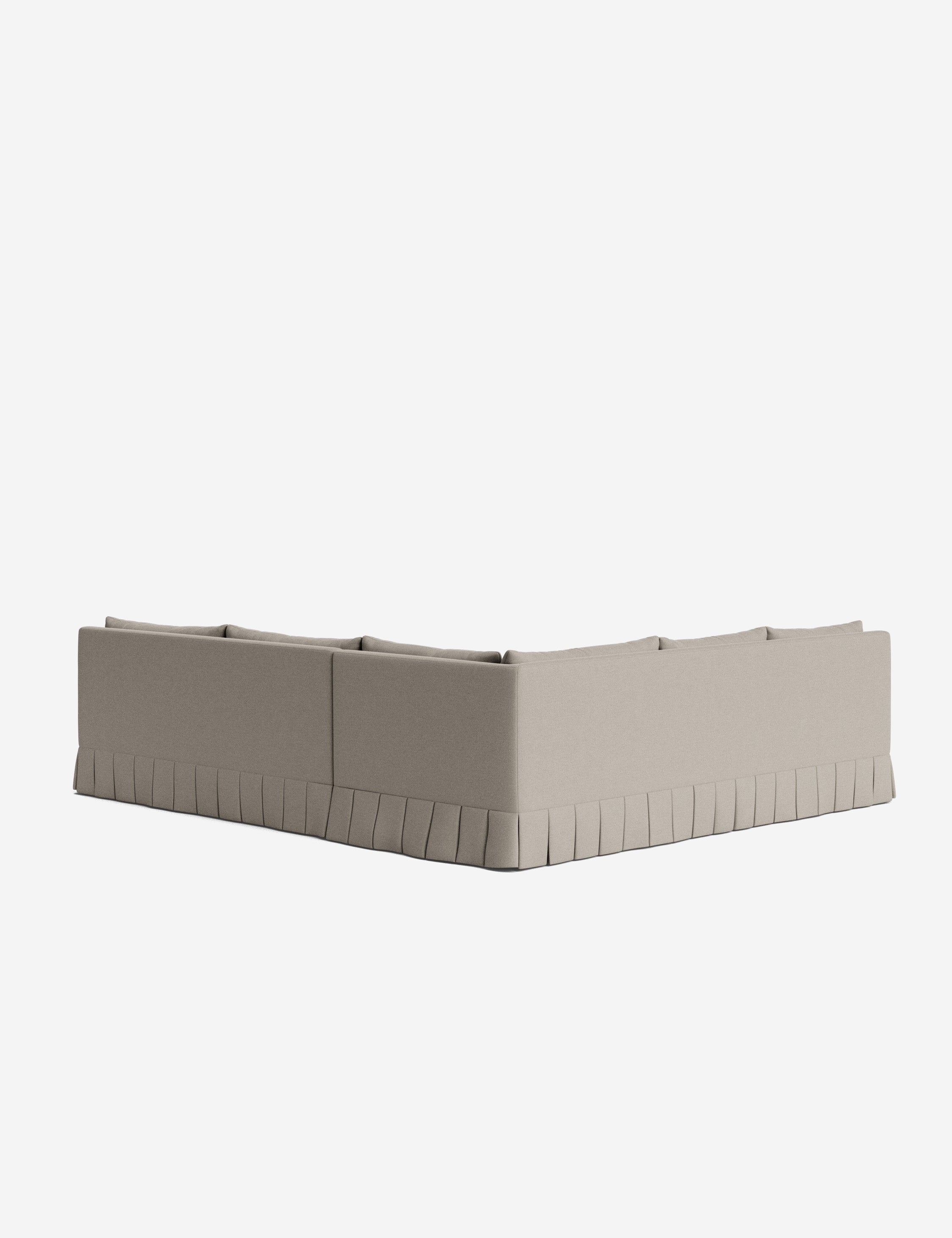 Lulu and Georgia Portola Luxe Depth Pleated Corner Sectional Sofa - view 102