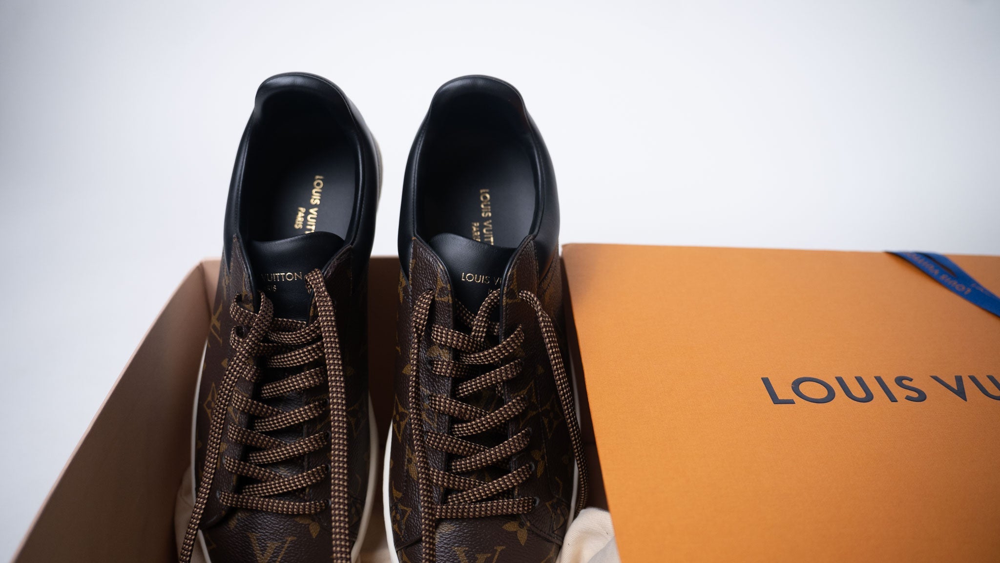 LOUIS VUITTON Luxembourg Sneakers 'Brown Logo Monogram' - view 2