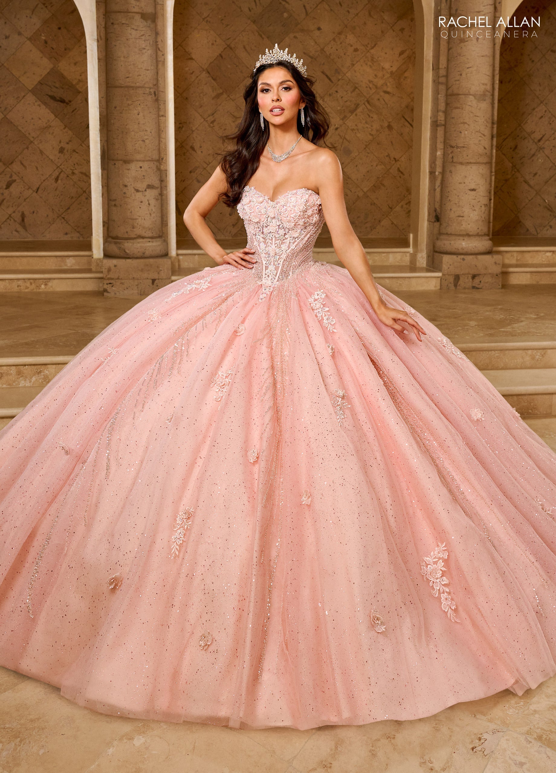 Mary's Bridal Strapless Cape Quinceanera Dress by Rachel Allan RQ1162 - view 5