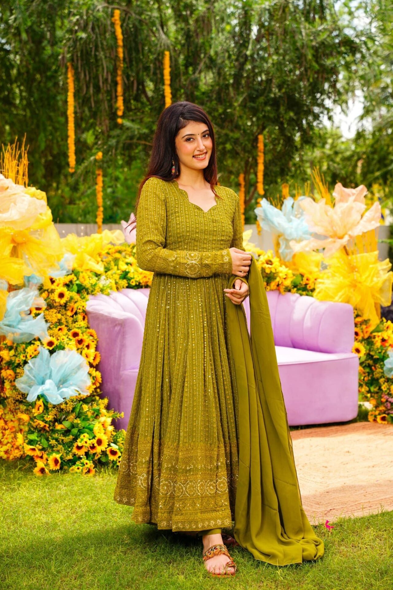 Idaho-o Rukhsar EMBROIDERED GEORGETTE SUIT SET - view 2