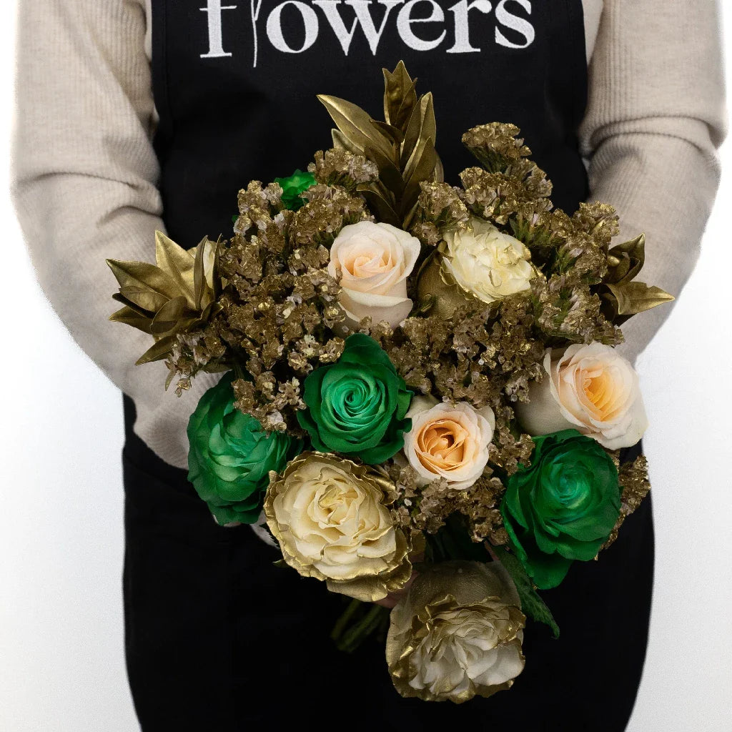 FiftyFlowers Lucky Charm Flower Centerpiece