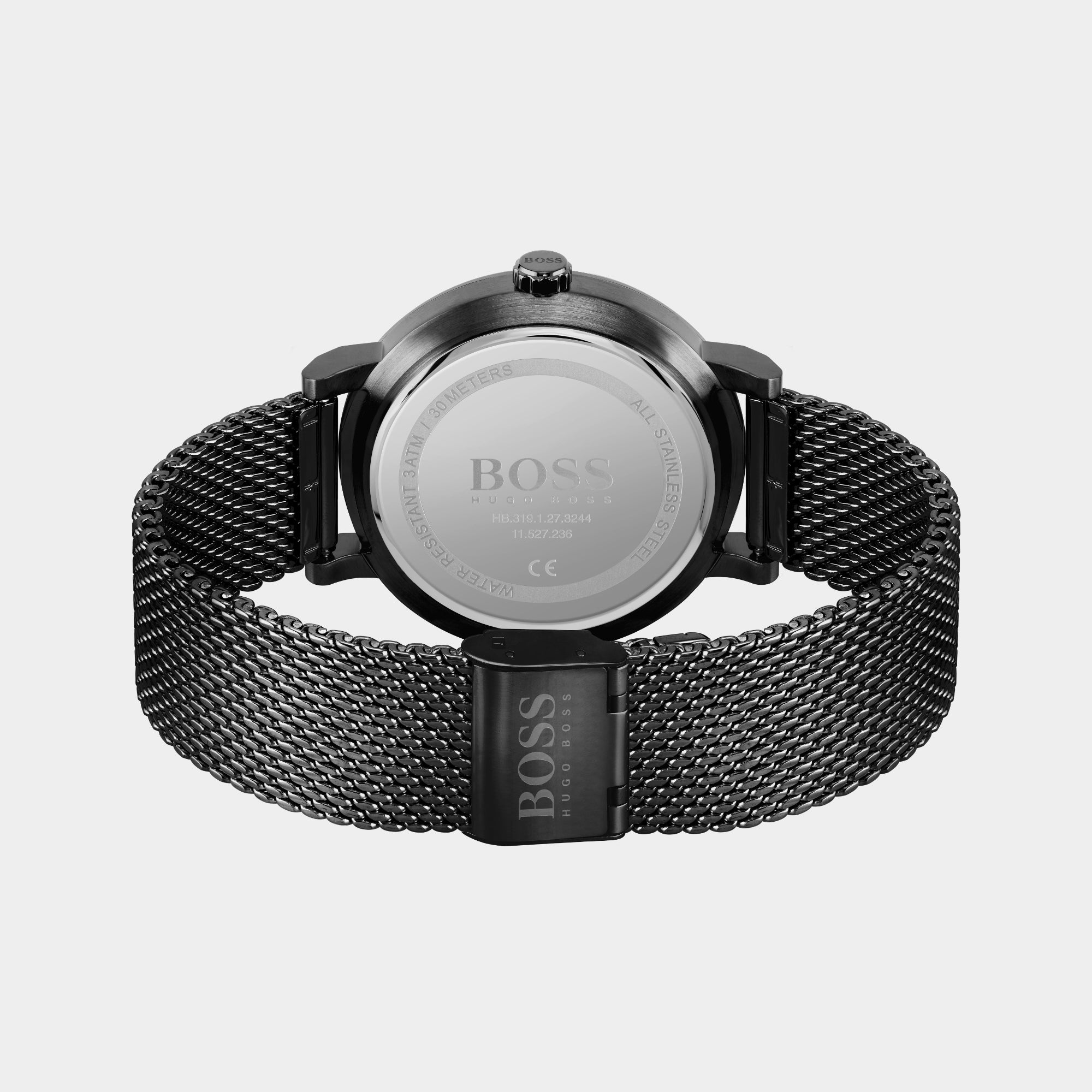 Boss Confidence Men Quartz Black Dial Analog Mesh Watch 1513810 - view 2